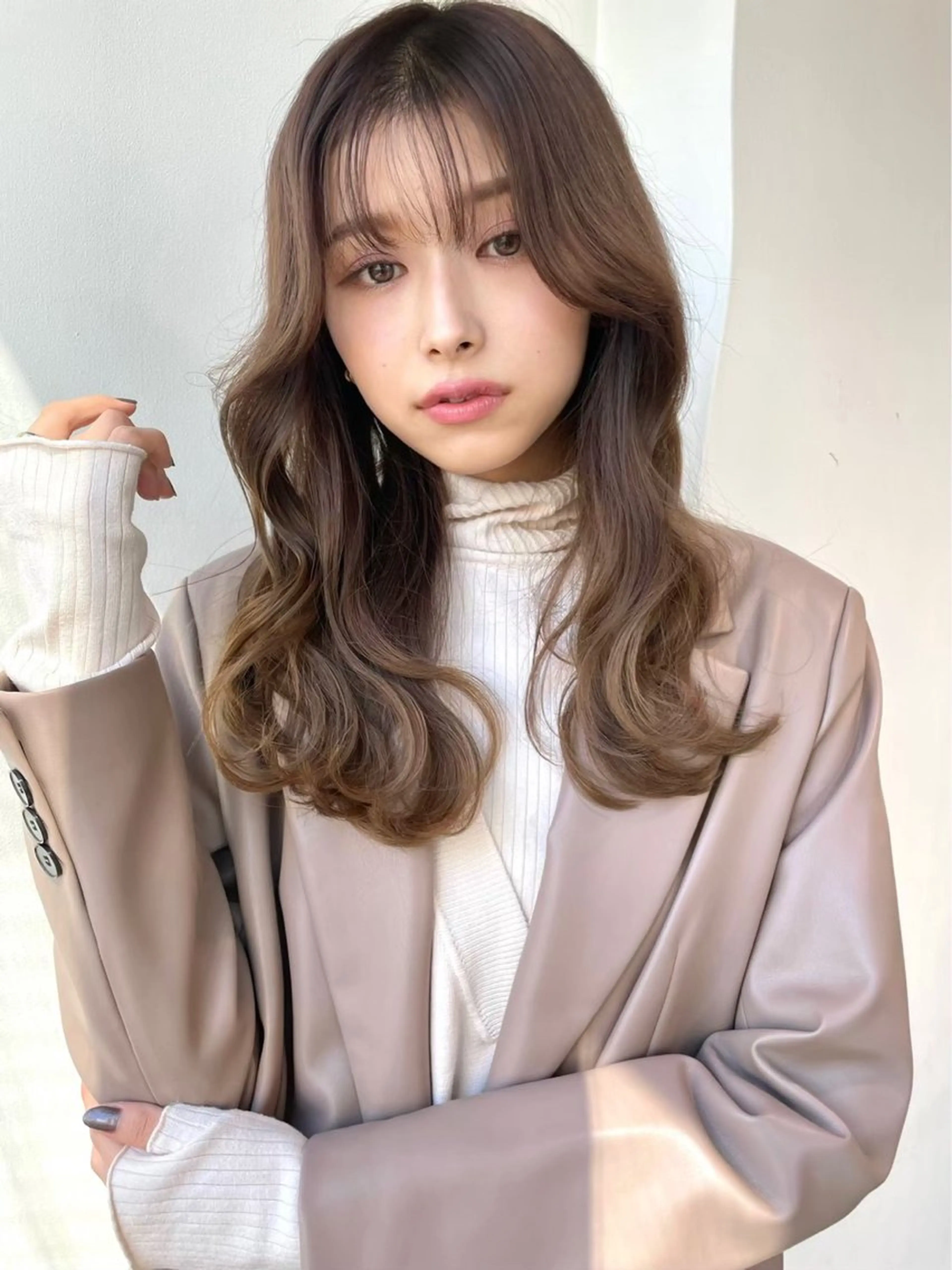 ロング カラー ヘアカラー トリートメント ヘッドスパ ヘアセット ❄️THEATER 透明感カラー❄️のヘアスタイル