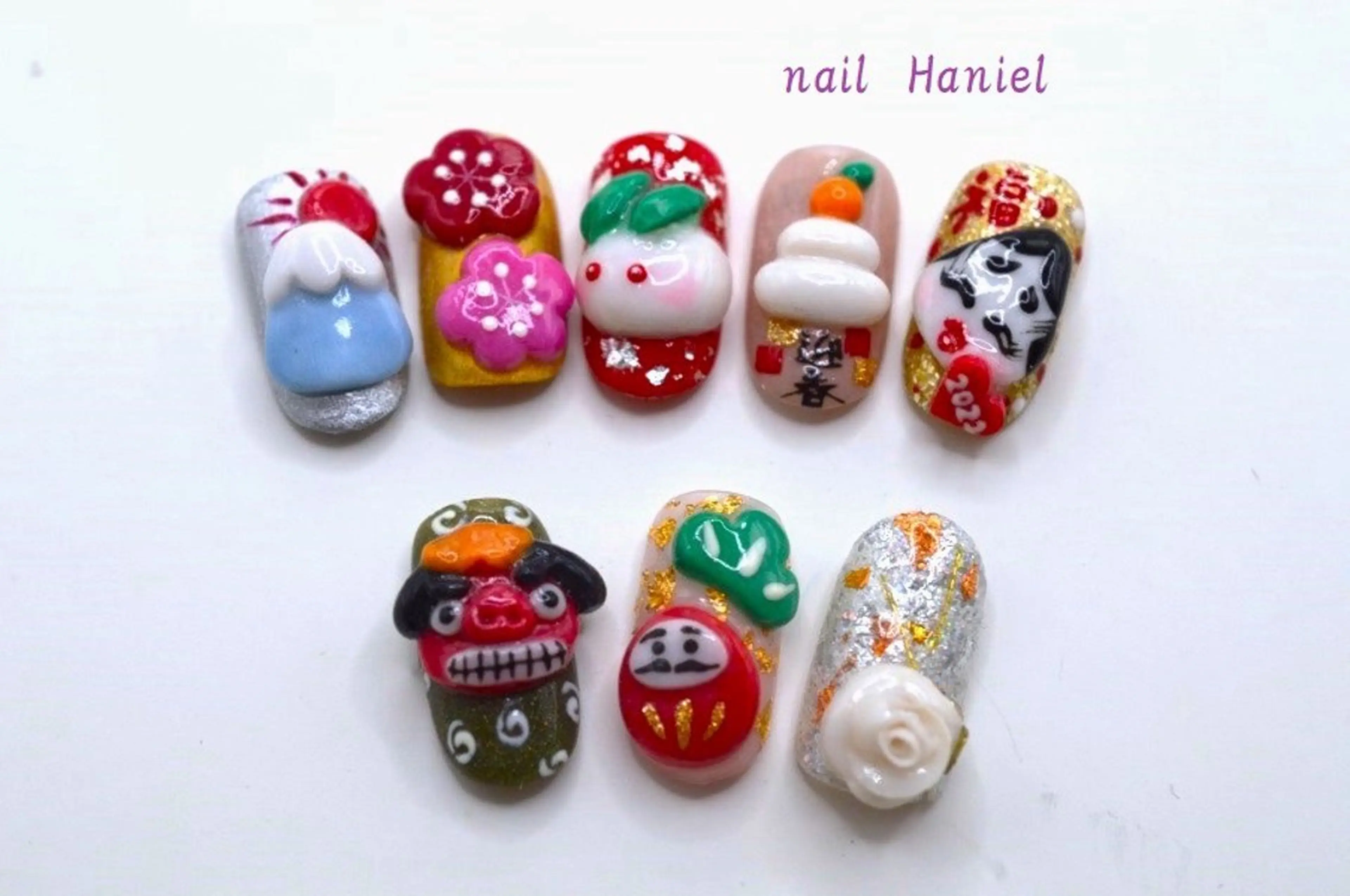 ネイル アートネイル ジェルネイル 韓国ネイル パラジェル ハンドネイル nail Haniel所属・半蔵門サロンハニエル 魅神 ちよのネイルデザイン