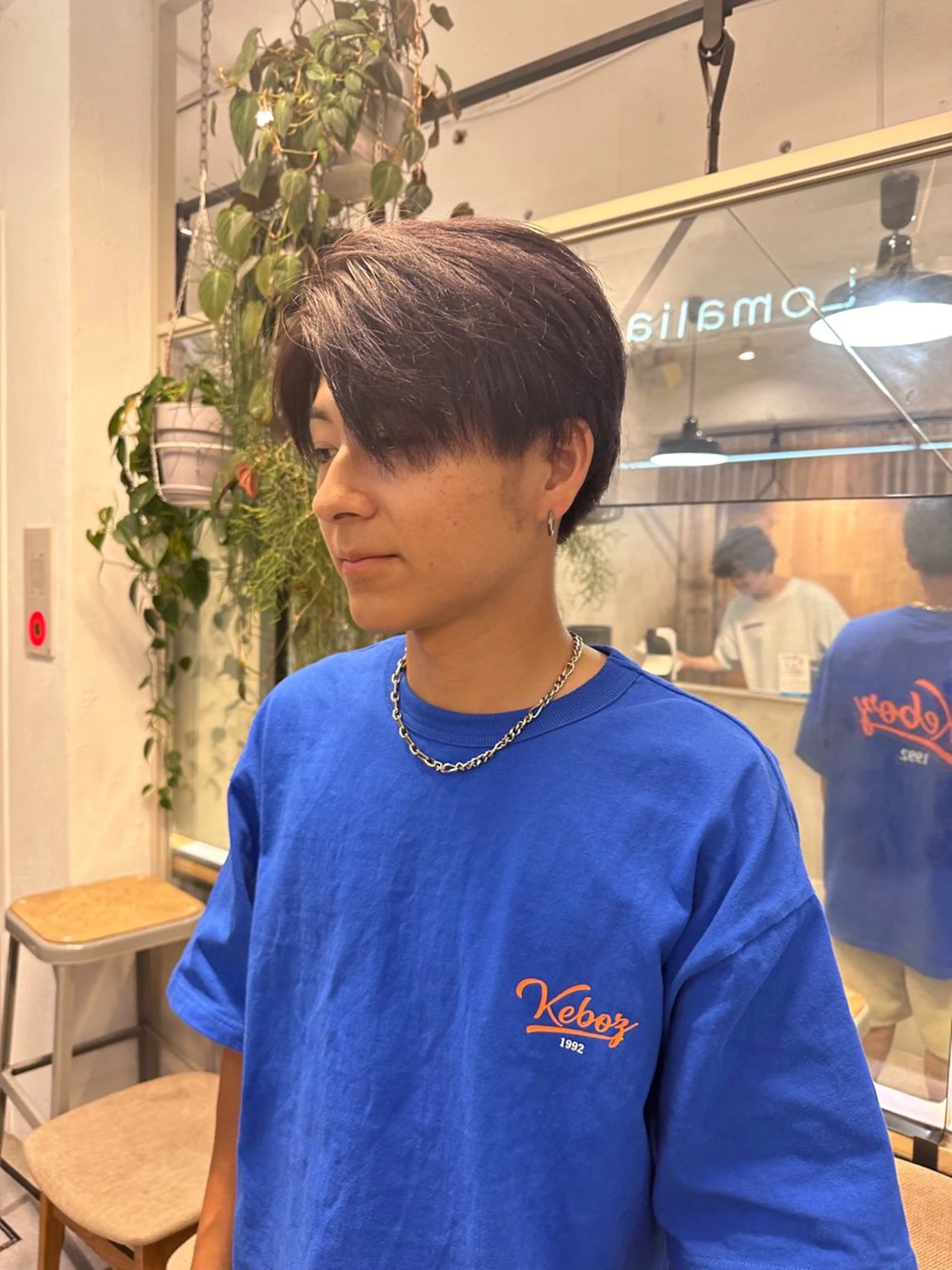 カラー メンズ ヘアカラー トリートメント REINA☁️透明感 カラー/ぷつっと♡のヘアスタイル