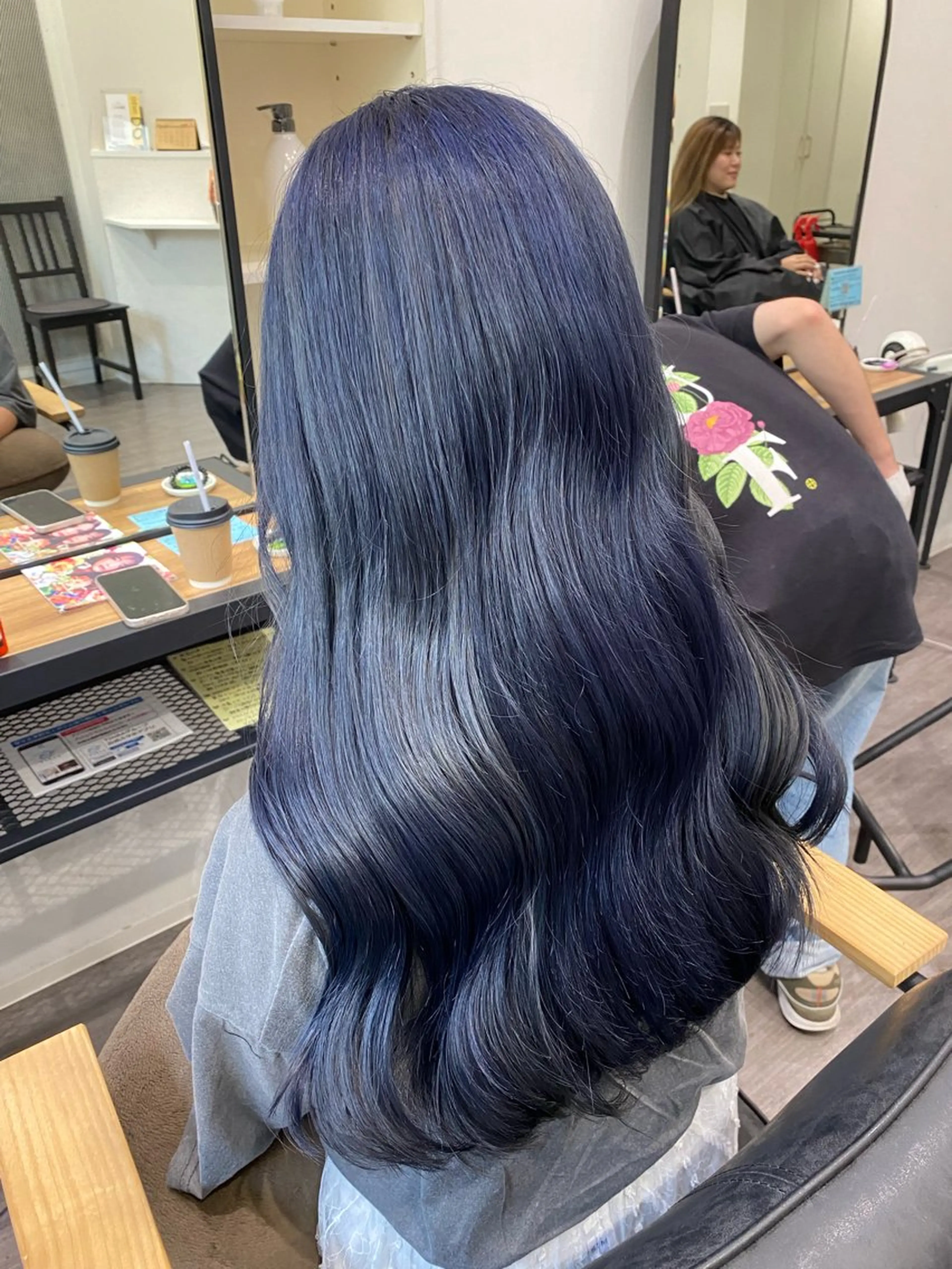 ロング カラー ヘアアレンジ ブルーカラー ラベンダーカラー ヘアカラー トリートメント カラーリスト💟草間 紫音💟のヘアスタイル