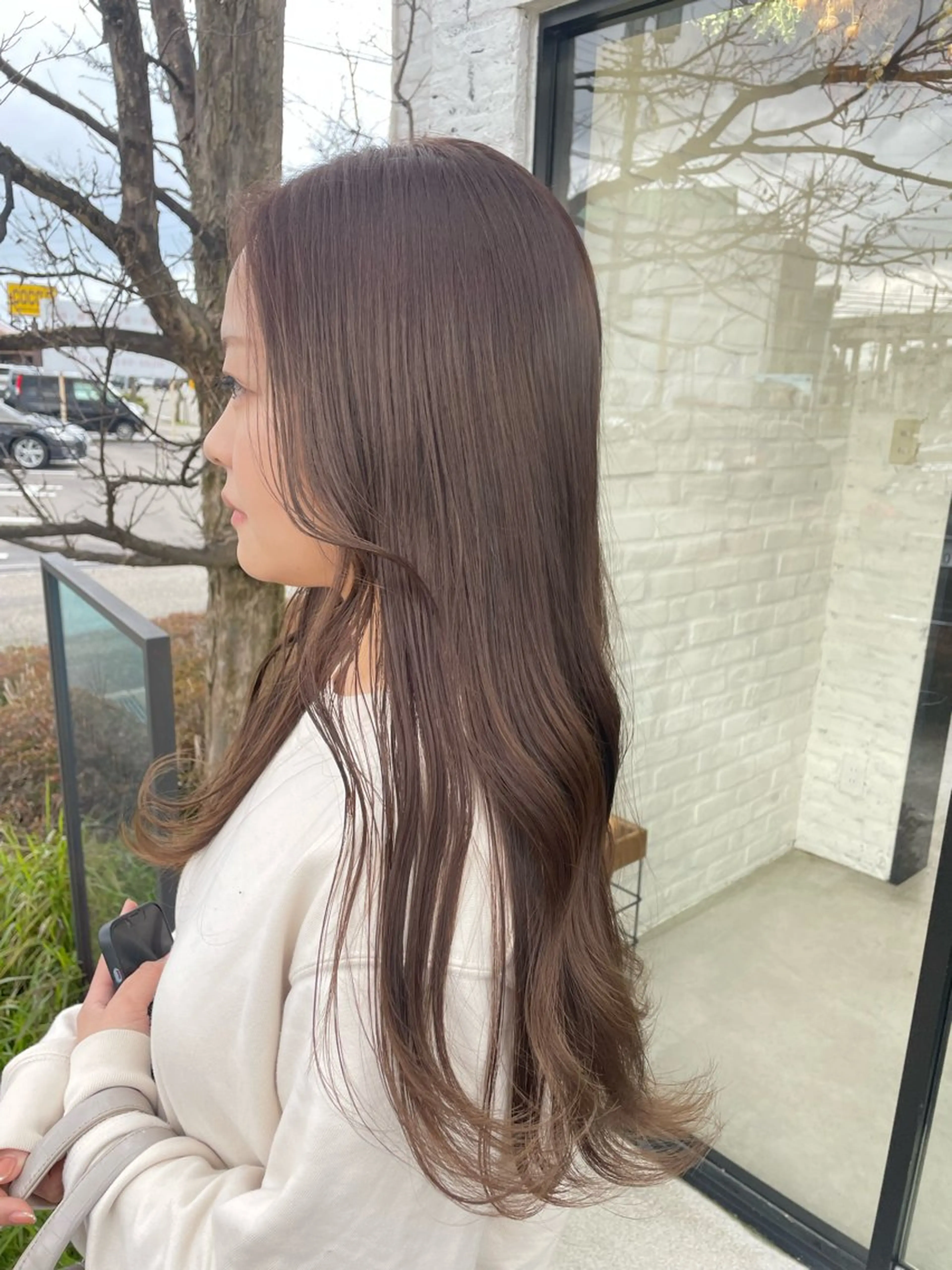 ロング ヘアカラー テラダ ユウシンのヘアスタイル