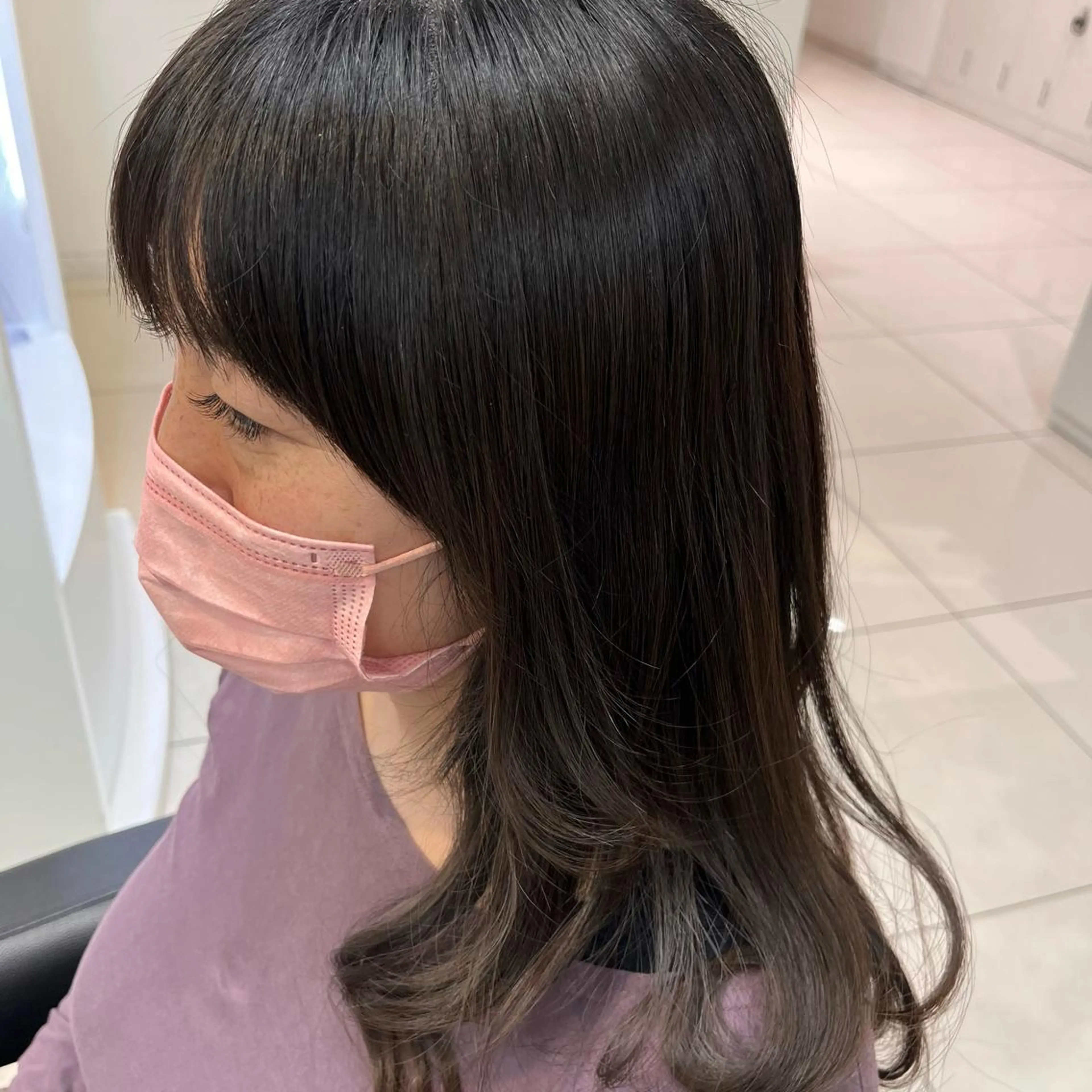 ロング サイドバング メンズ縮毛矯正🦊ハ イトーン　RYOKAのヘアスタイル