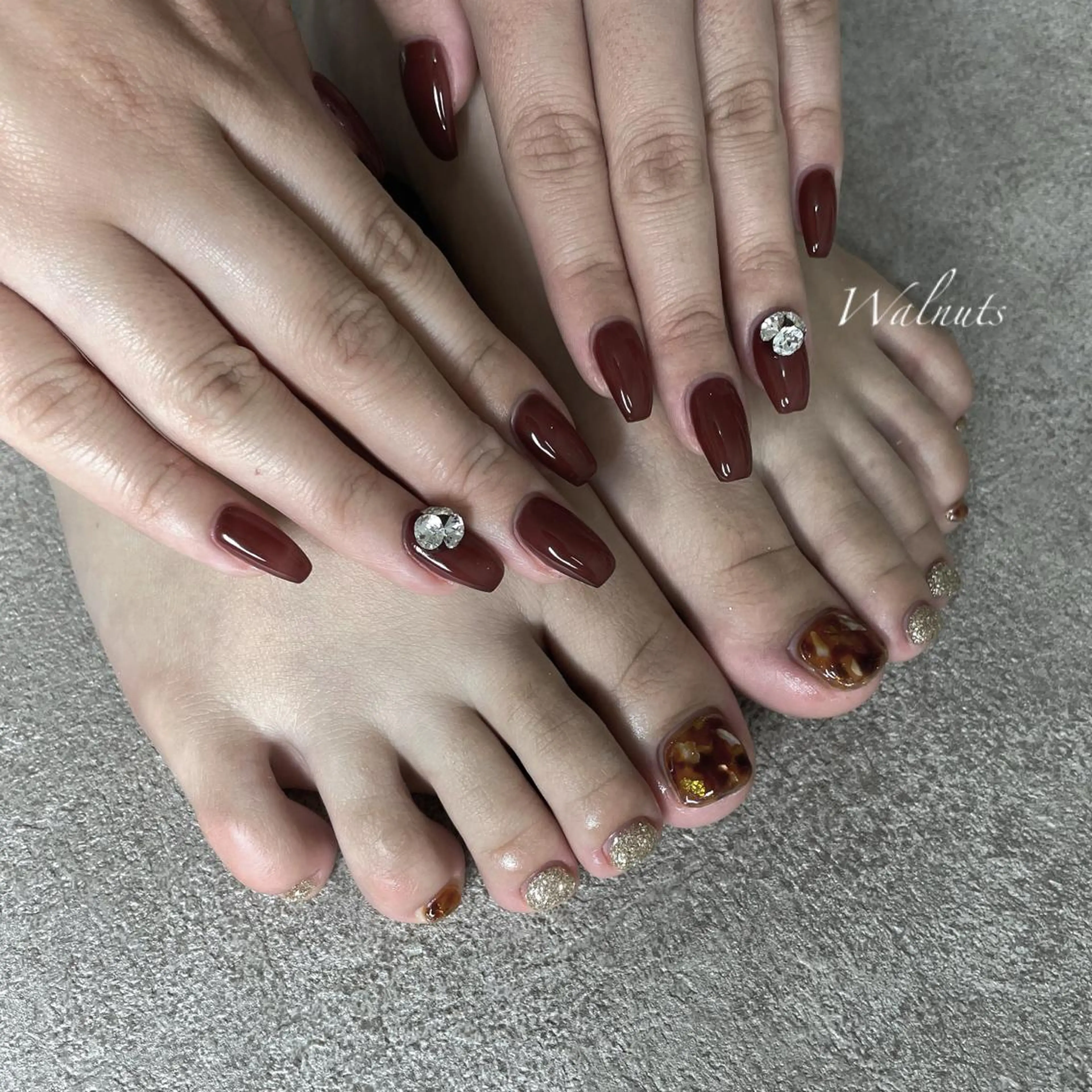 ネイル ストーンネイル esterella所属・Nail salon esterellaのネイルデザイン