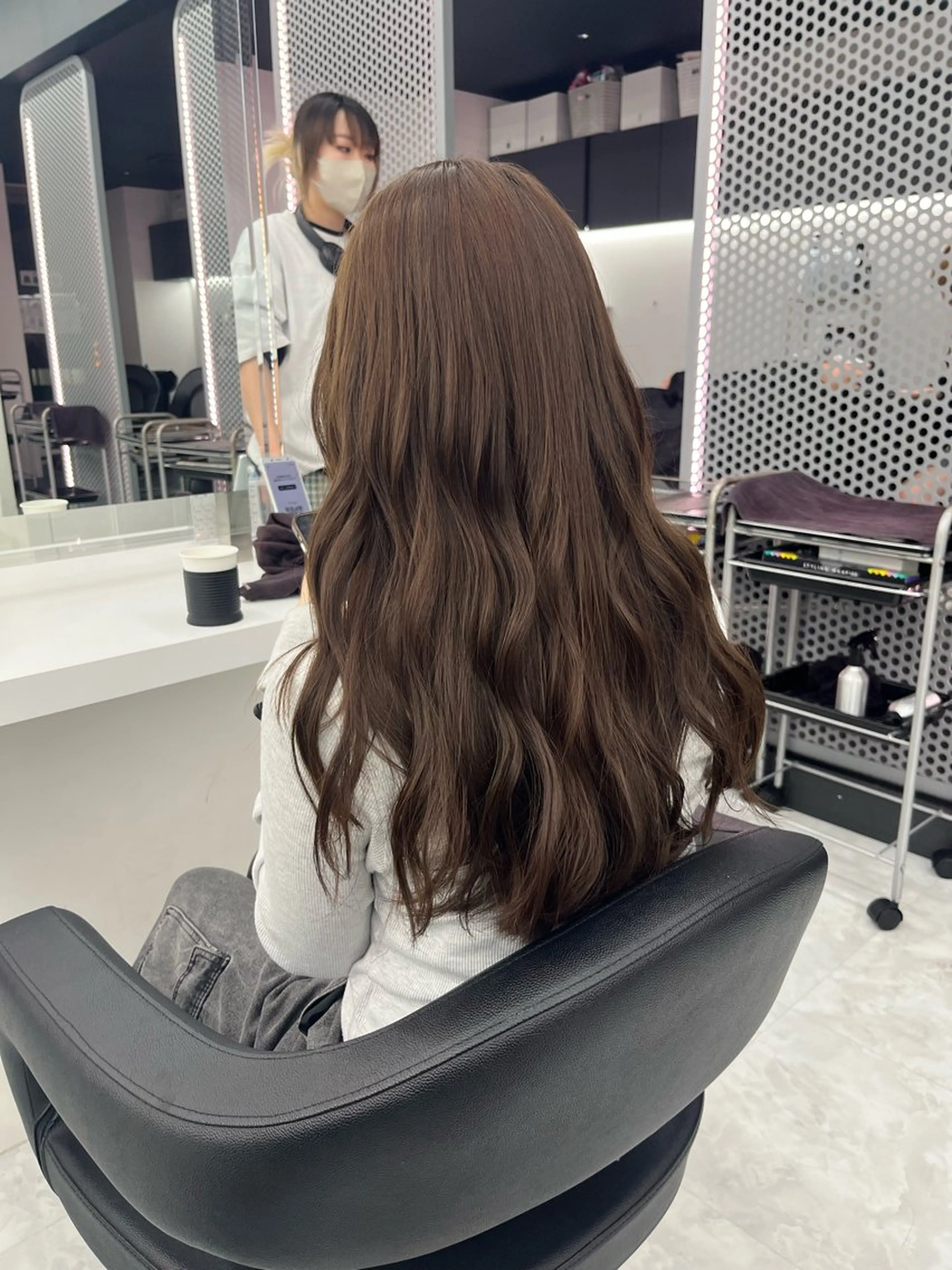 ロング カラー ベージュカラー オリーブベージュ 💖トレンド夏 カラー💖FUTAのヘアスタイル