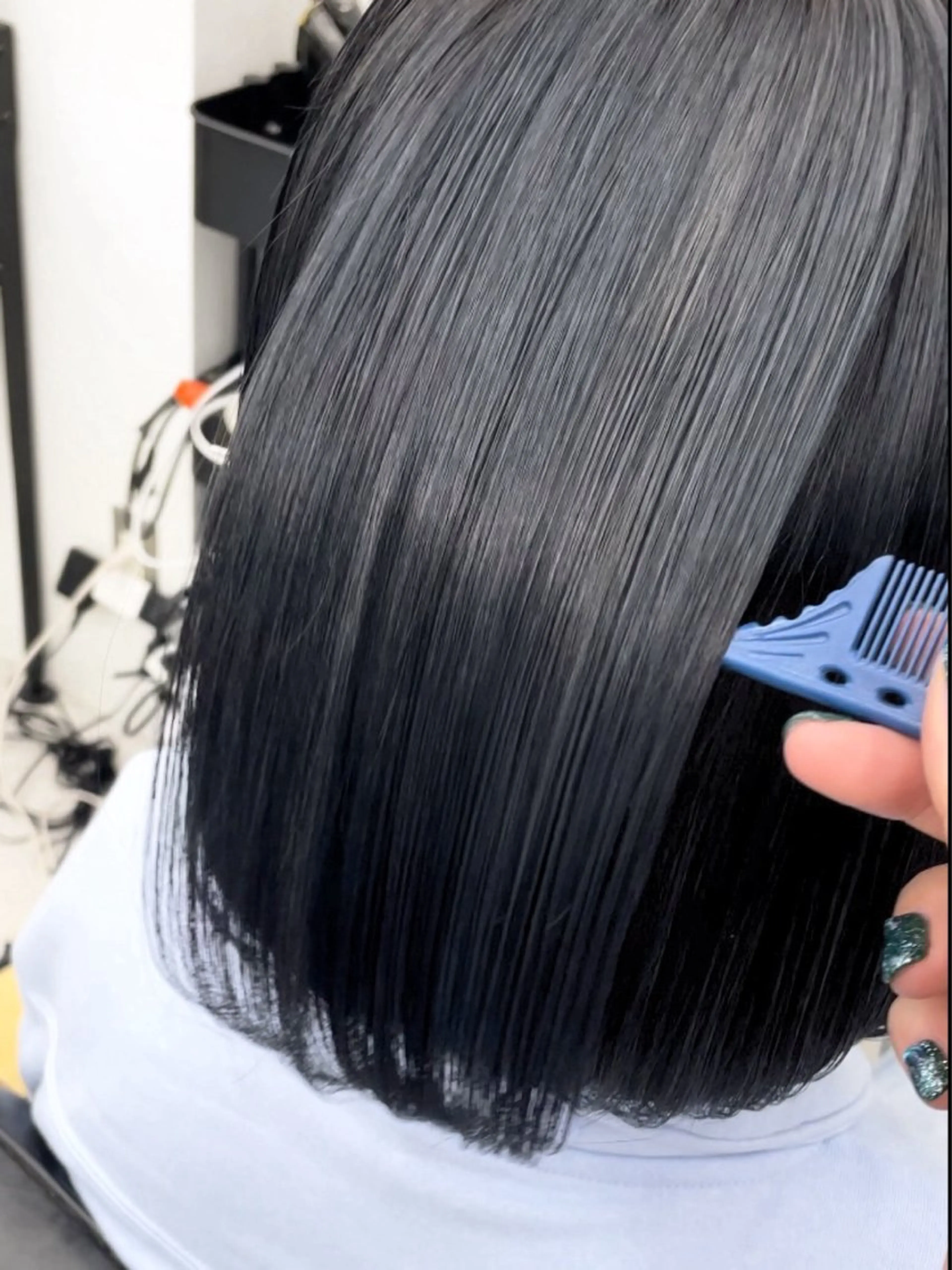 セミロング カラー パーマ ヘアアレンジ メンズ 透明感カラー 酸性ストレート ストレートパーマ mona/ ストレートスタイル✨のヘアスタイル