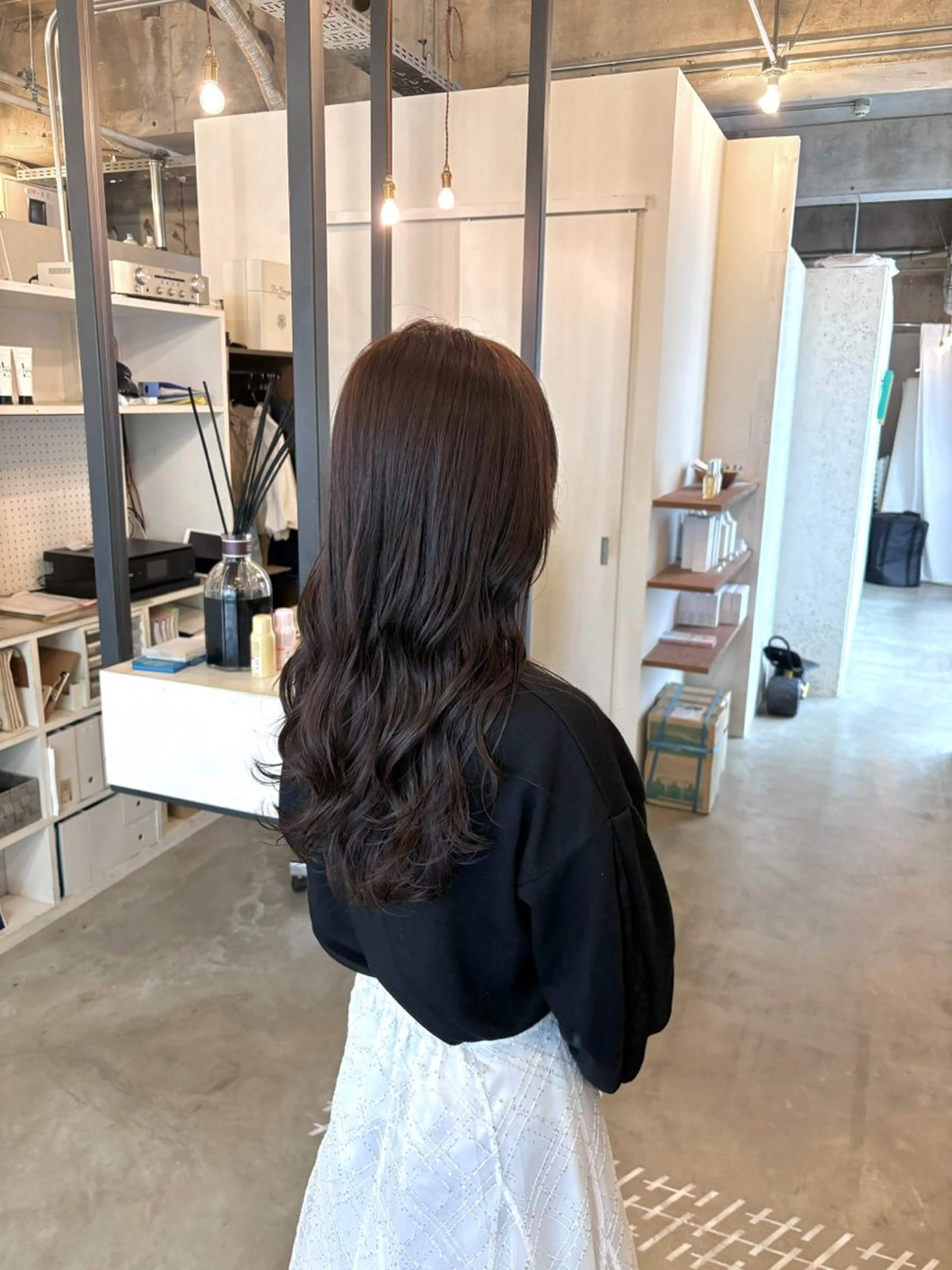 ロング カラー ブラウンカラー ラベンダーカラー 堀出 芽衣/垢抜け/美髪のヘアスタイル
