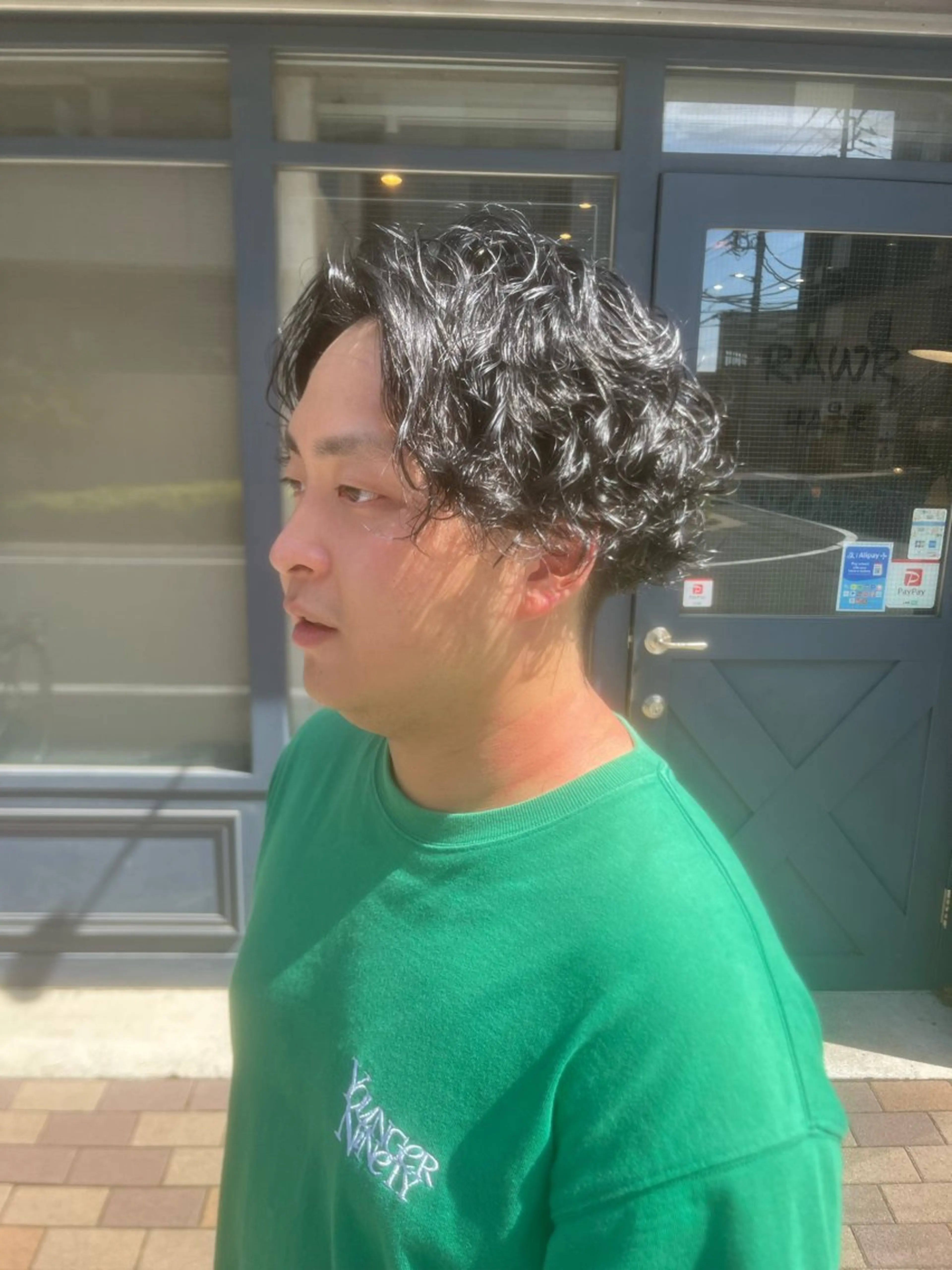 メンズ メンズパーマ カット パーマ トリートメント rawr hair rim所属・rawr hair rimクリハラシュウのヘアスタイル