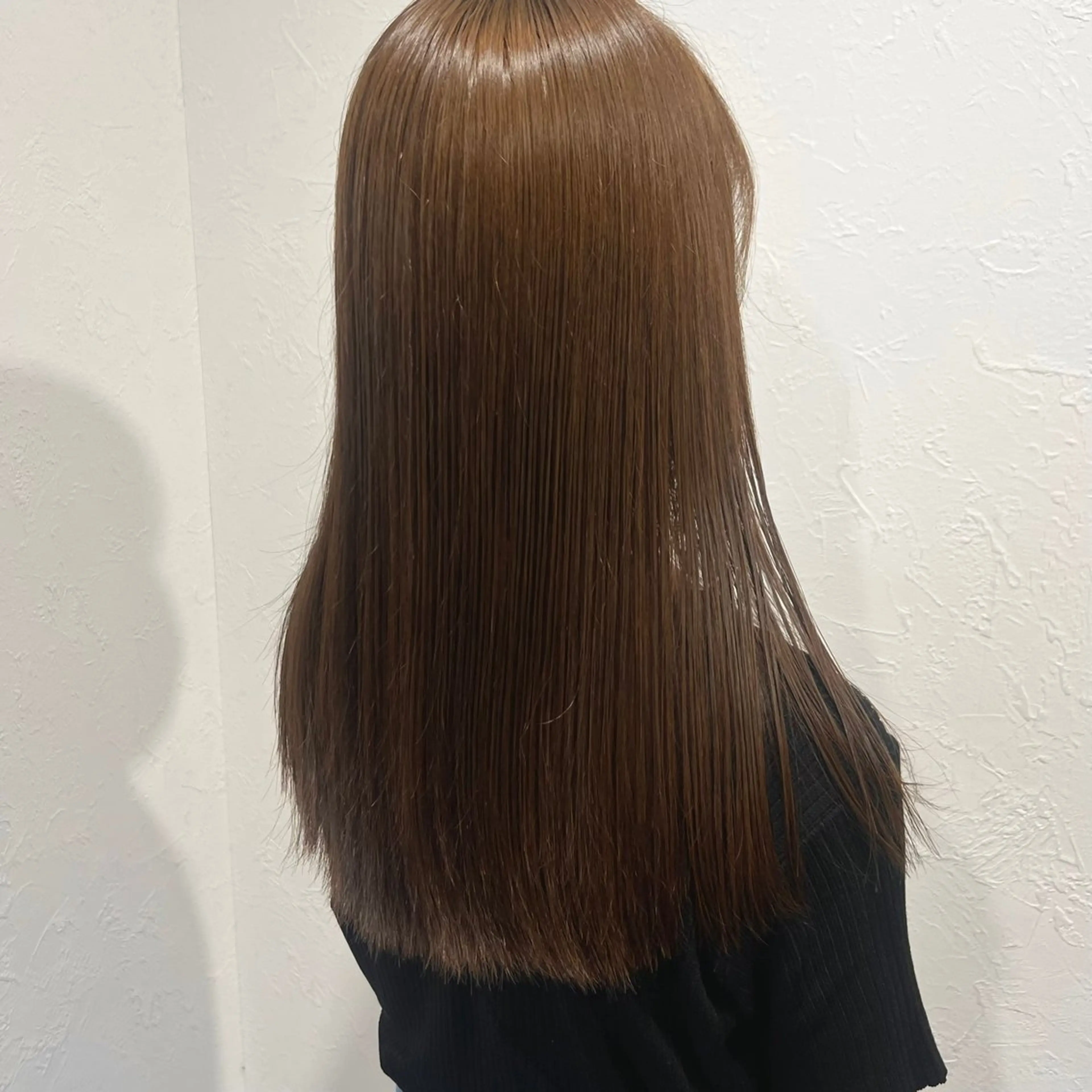 セミロング カラー 髪質改善/縮毛矯正/ 暖色カラー🎀🪞のヘアスタイル