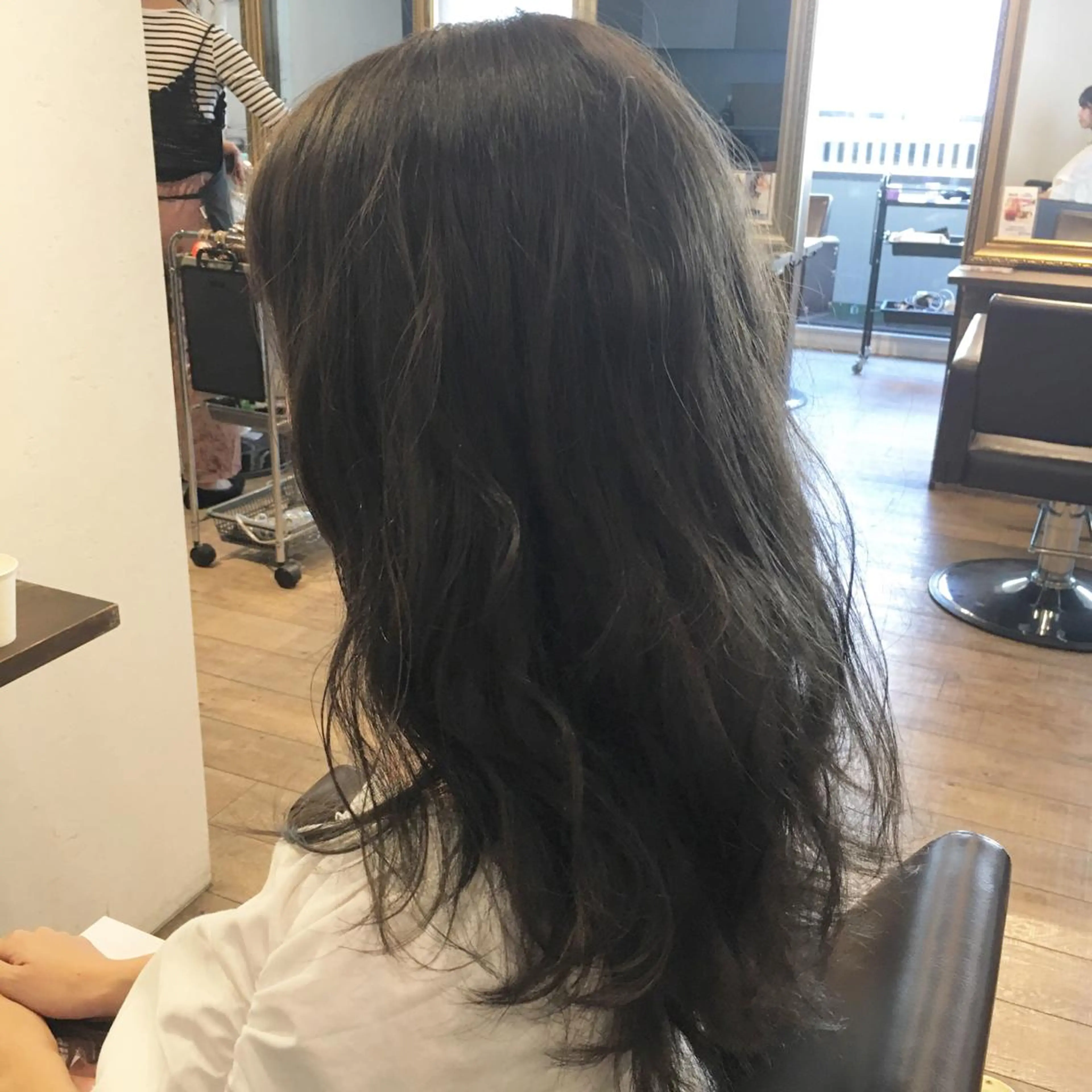 ミディアム カラー 透明感カラー JIL BLAN 京都のヘアスタイル