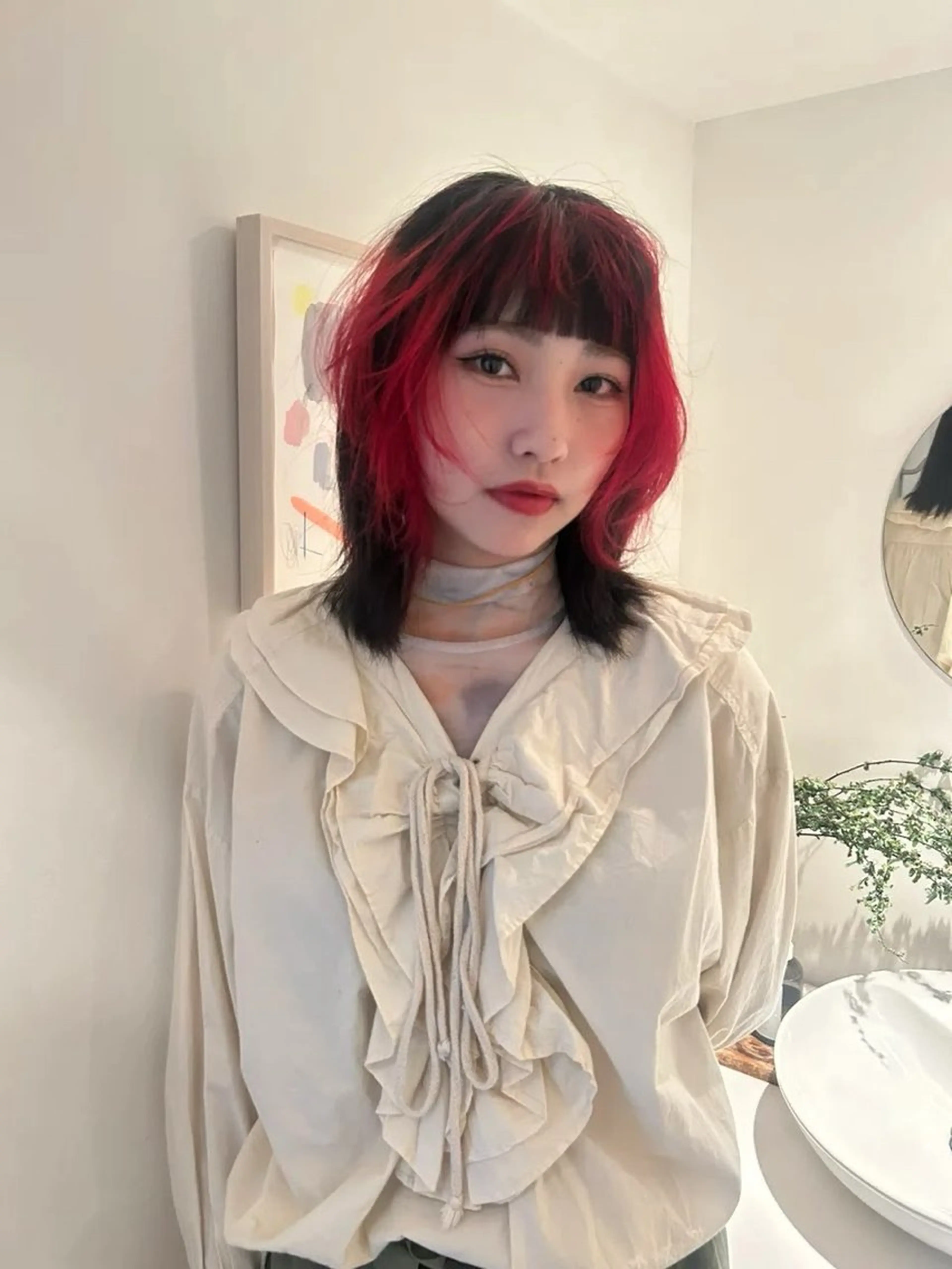 カラー VISION   aoyama所属・かがやしづ ✂️ショートカットのヘアスタイル