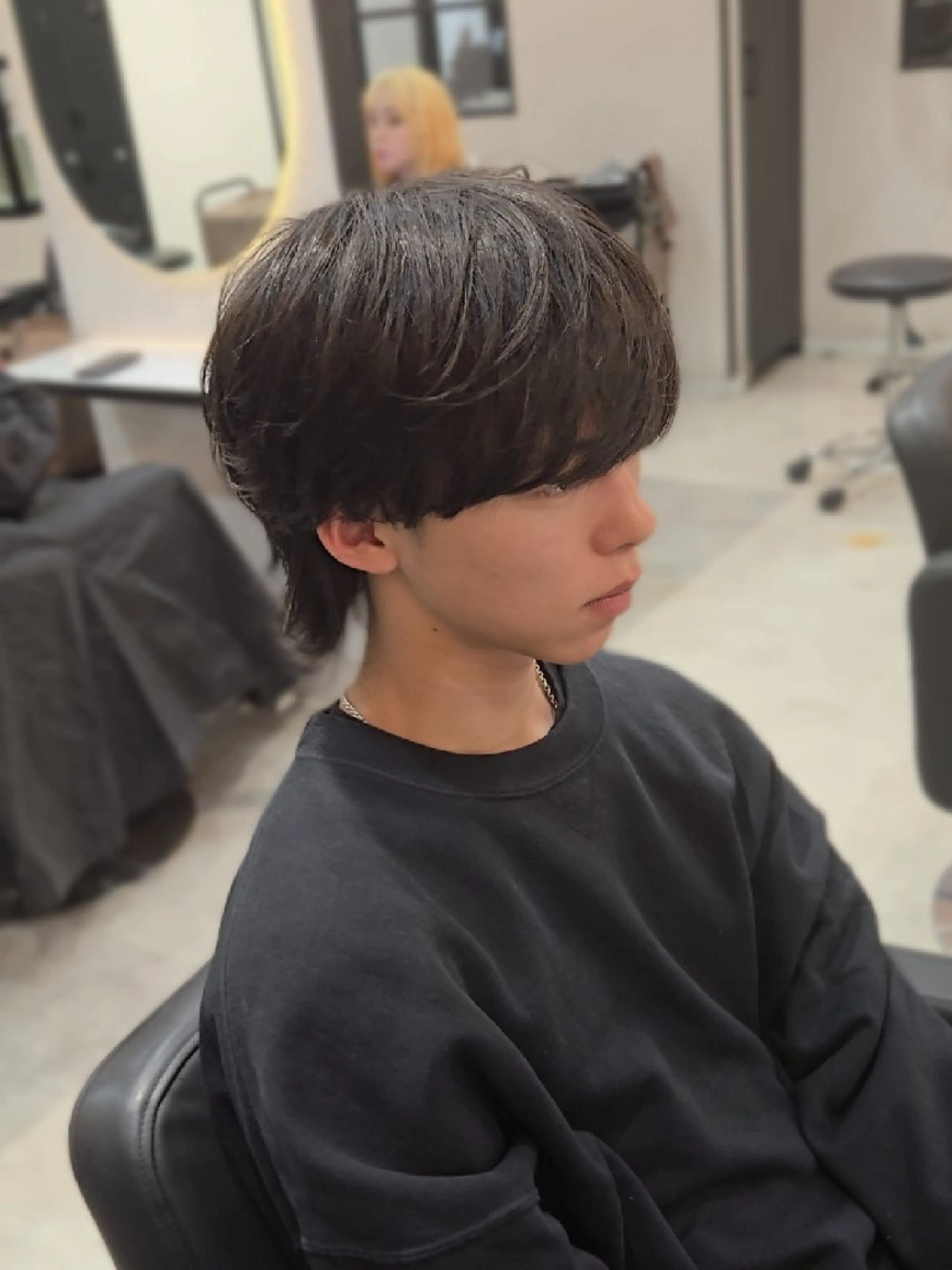 メンズ ミディアム マッシュウルフ マッシュ メンズウルフカット ウルフカット カット ヘアセット Lapis 名古屋駅前店所属・LEN名古屋/パーマ メンズ特化美容師のヘアスタイル
