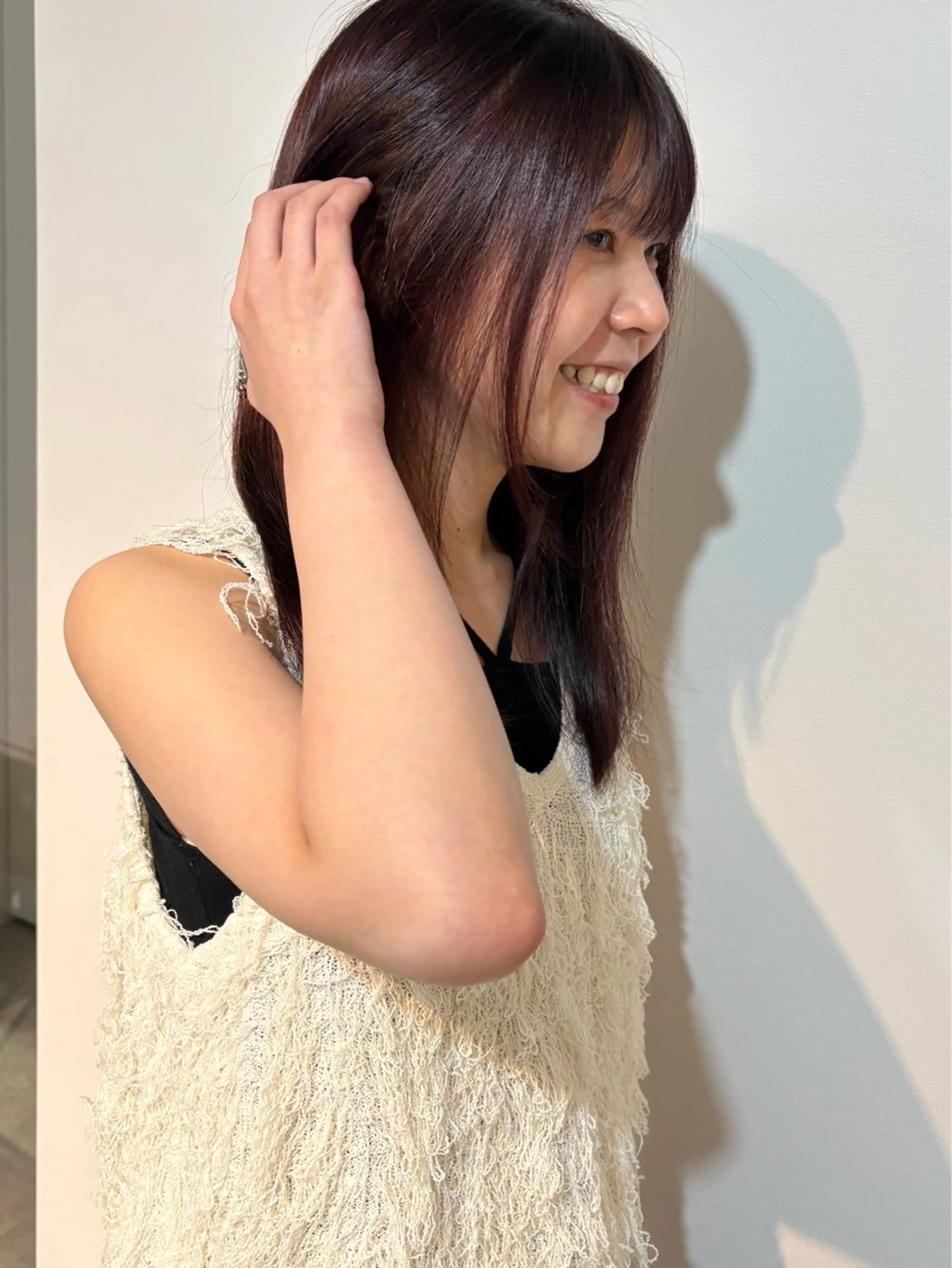 ミディアム カラー ブラウンカラー 髪質改善 大阪/梅田すぐ /パーマ落とし専門店のヘアスタイル