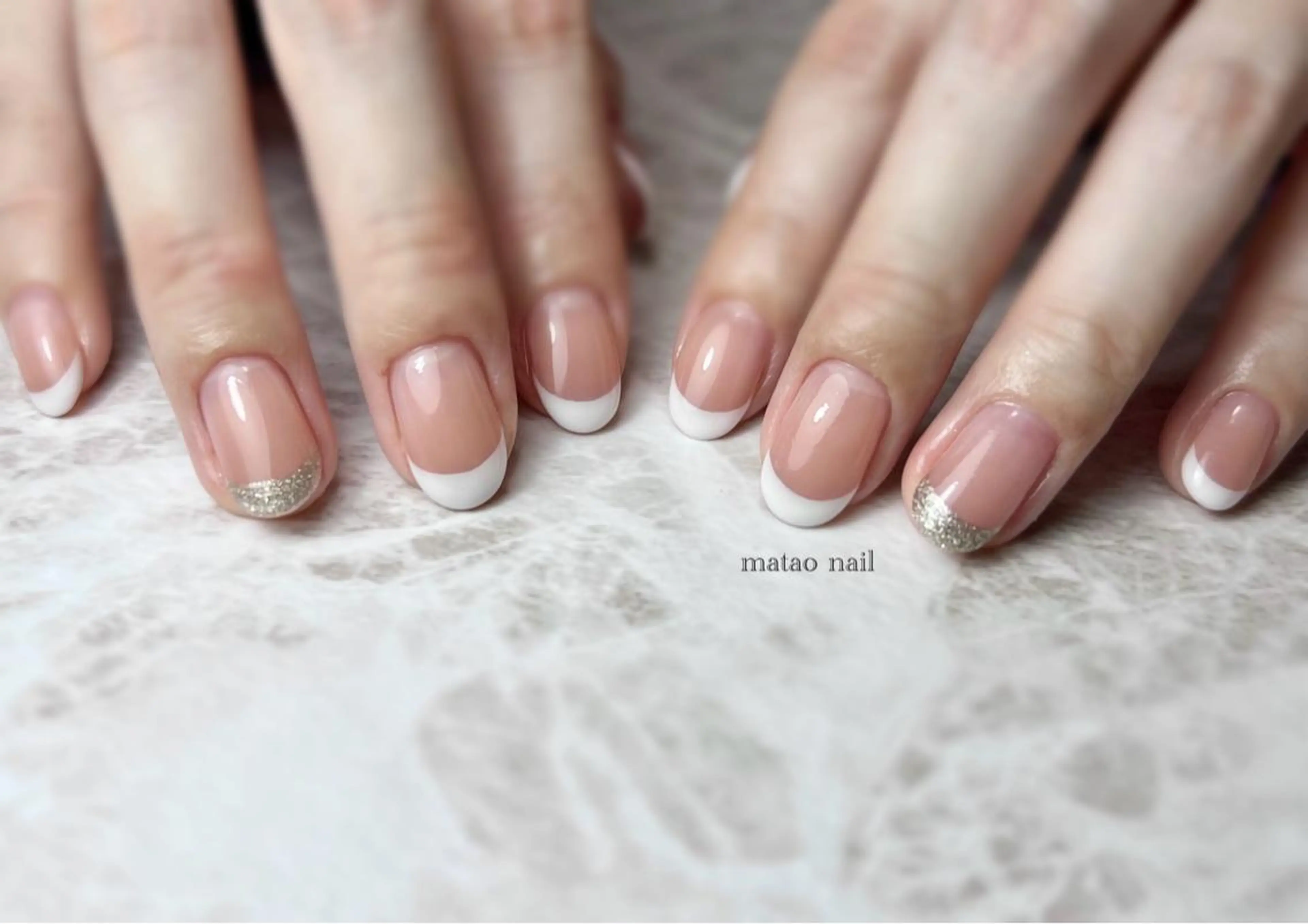 ネイル フレンチネイル シンプルネイル matao nailのネイルデザイン