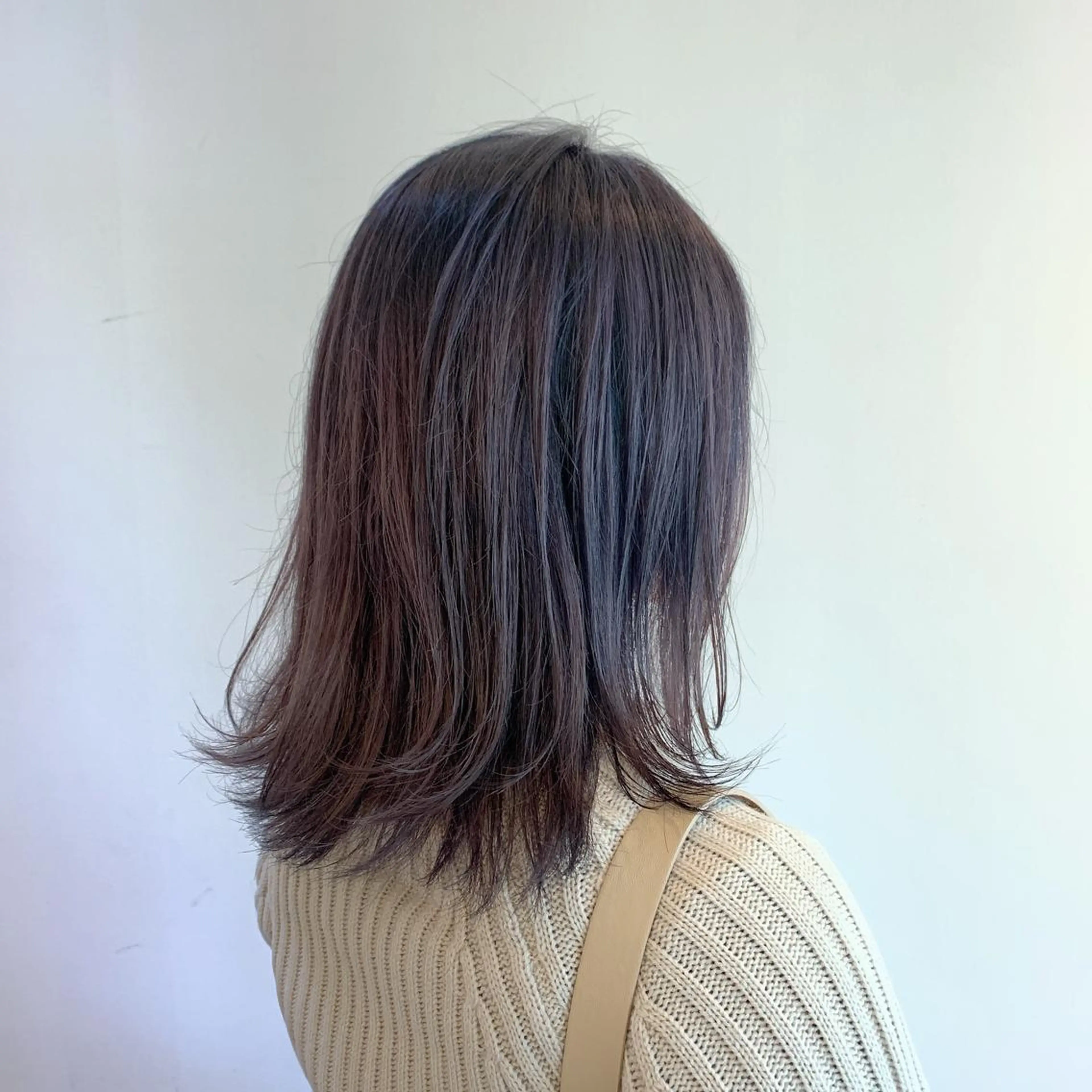 ミディアム カラー ヘアアレンジ グレージュ パープルカラー パープルグレージュ カット ヘアカラー トリートメント JYUNESU表参道所属・似合わせhair🔸 アサダ　タカコ🔸のヘアスタイル