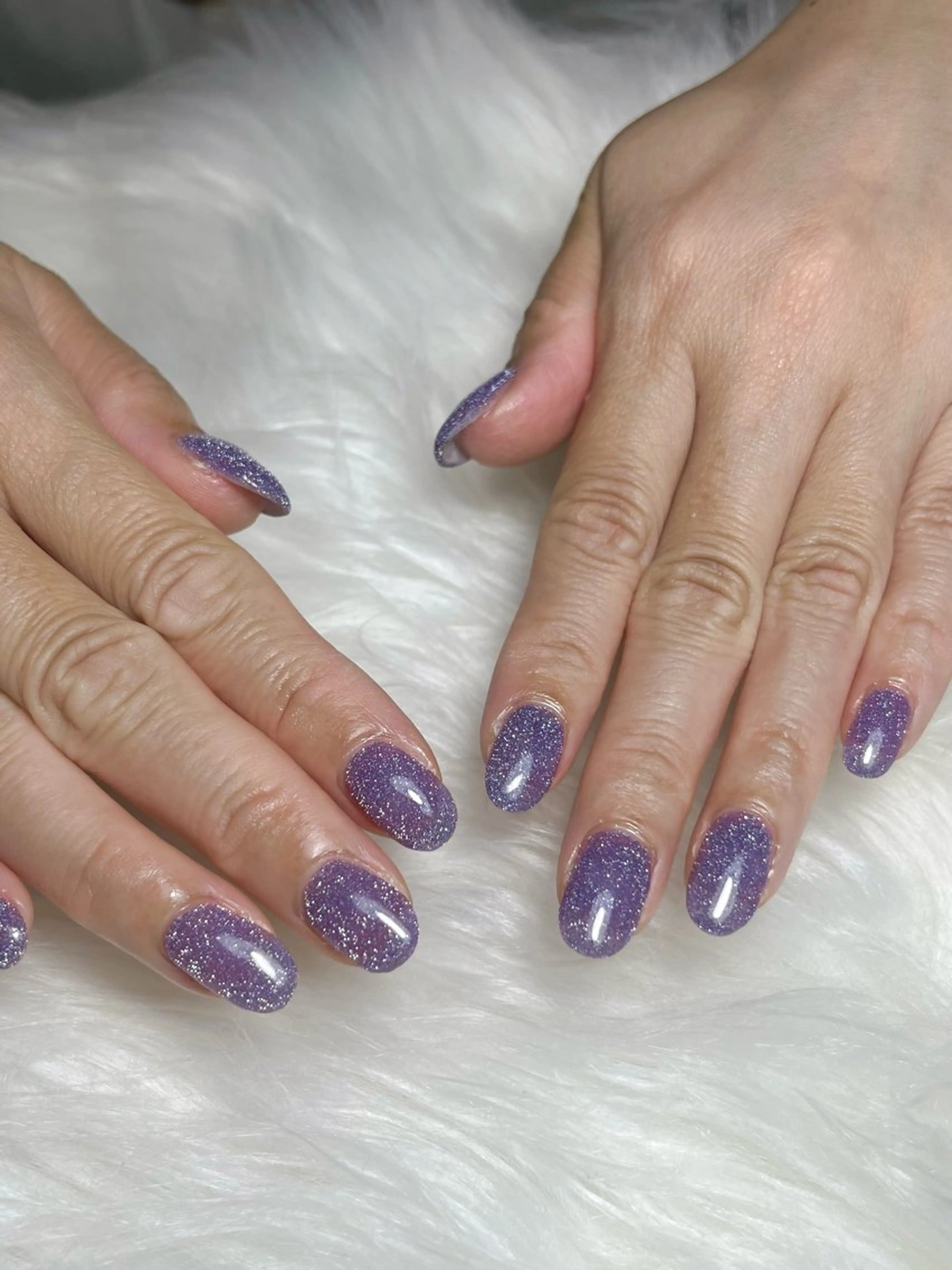 ネイル フラッシュネイル パープル ハンドネイル nail salon epeのネイルデザイン