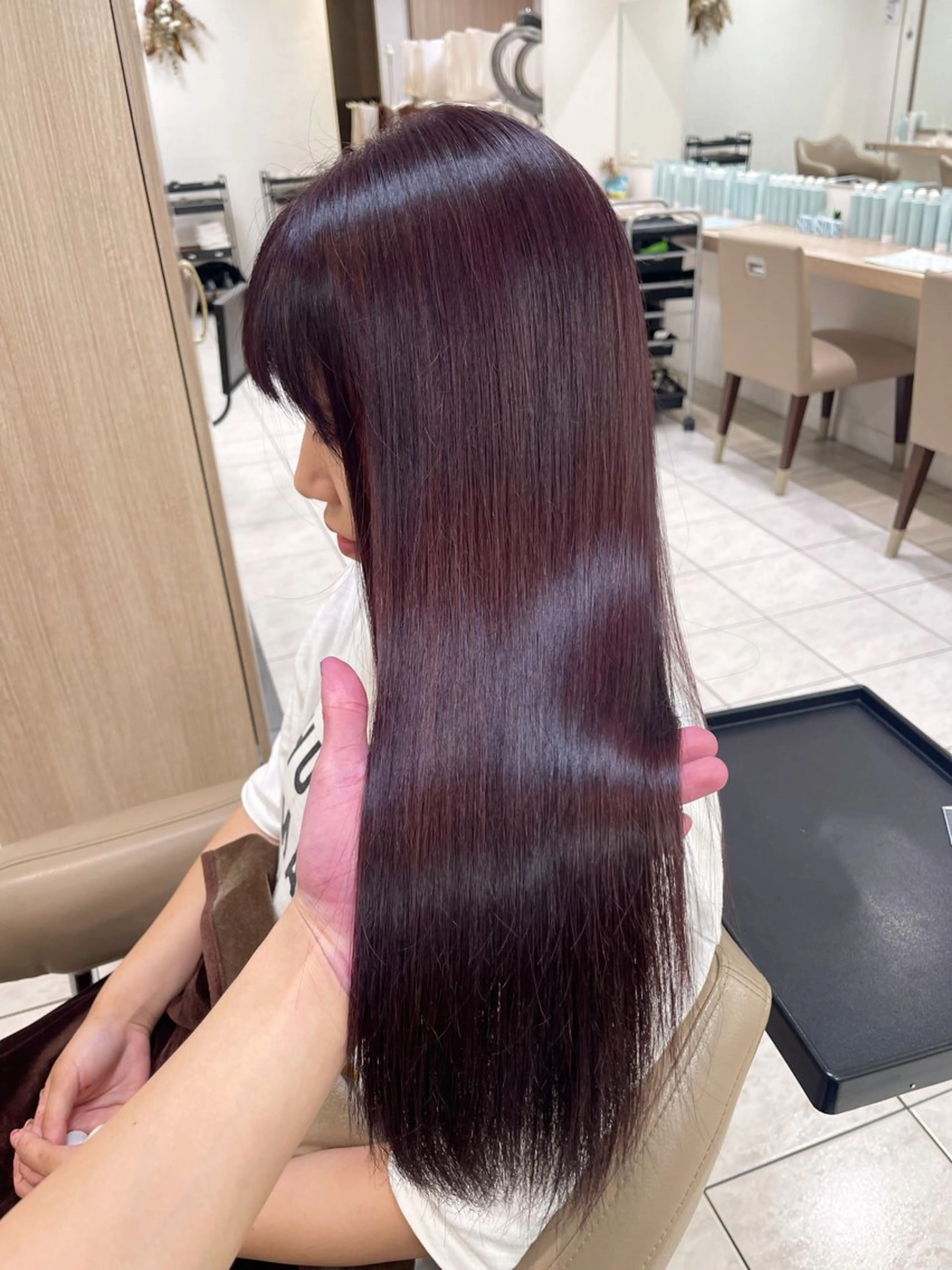 カット＋プレミアム髪質改善カラー‧₊˚☁️˚₊‧【施術時間180分】最終受付時間16時30分の写真
