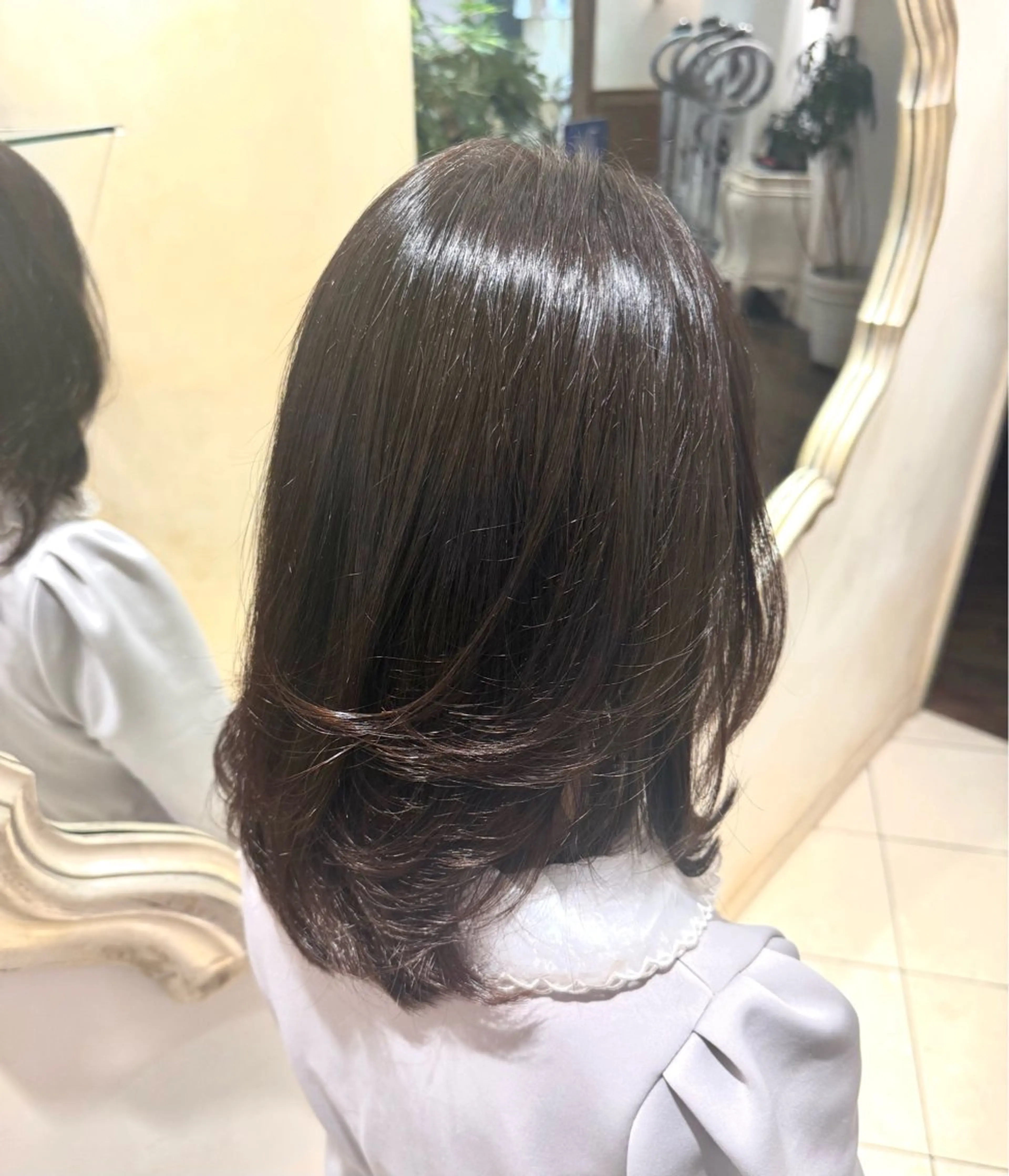 セミロング 縮毛矯正 ヘアカラー 縮毛矯正 縮毛矯正／ストレート /yuyaのヘアスタイル
