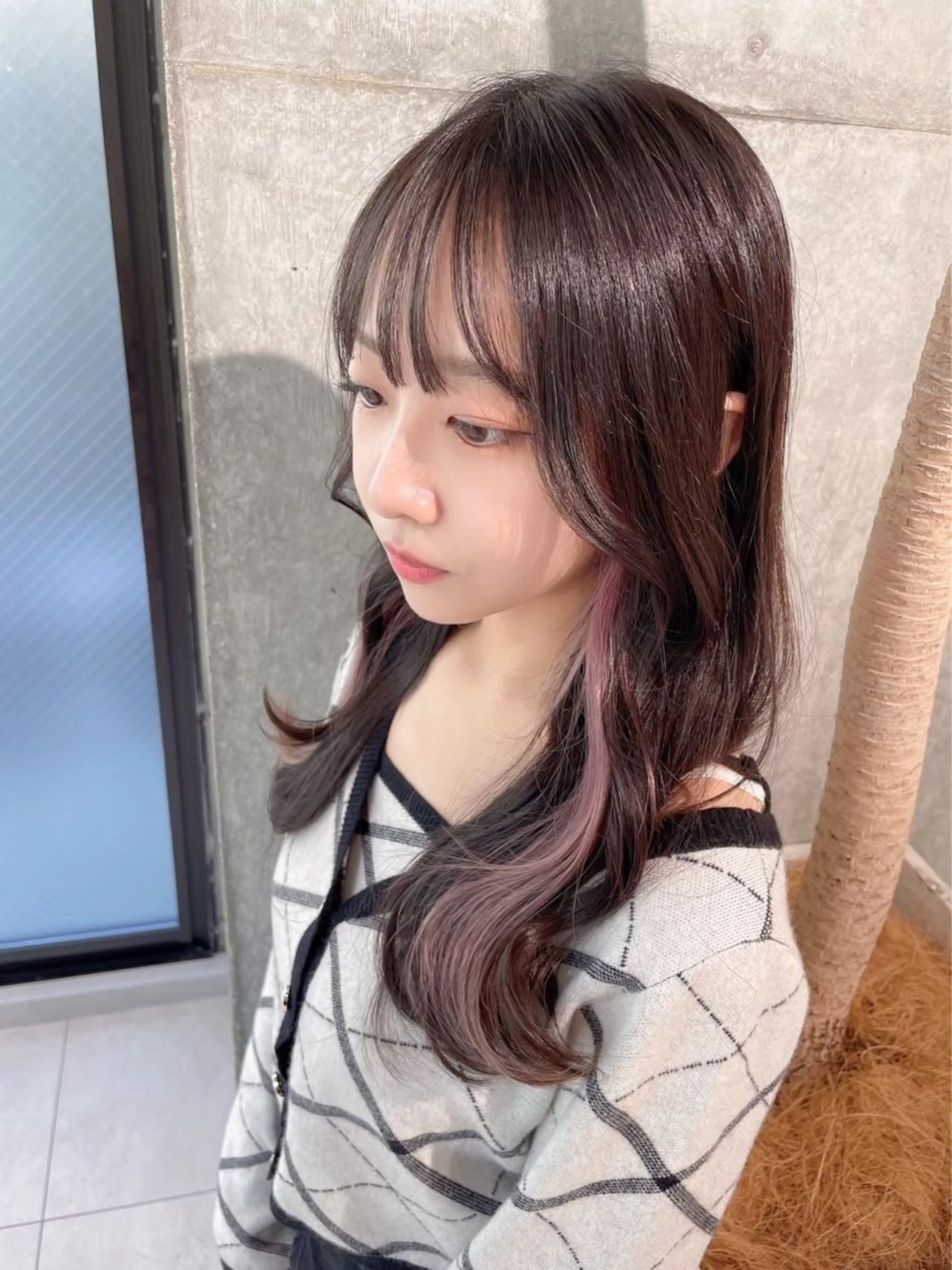 ロング カラー デザインカラー インナーカラー ヘアカラー 髪質改善💎本郷 壮一郎のヘアスタイル