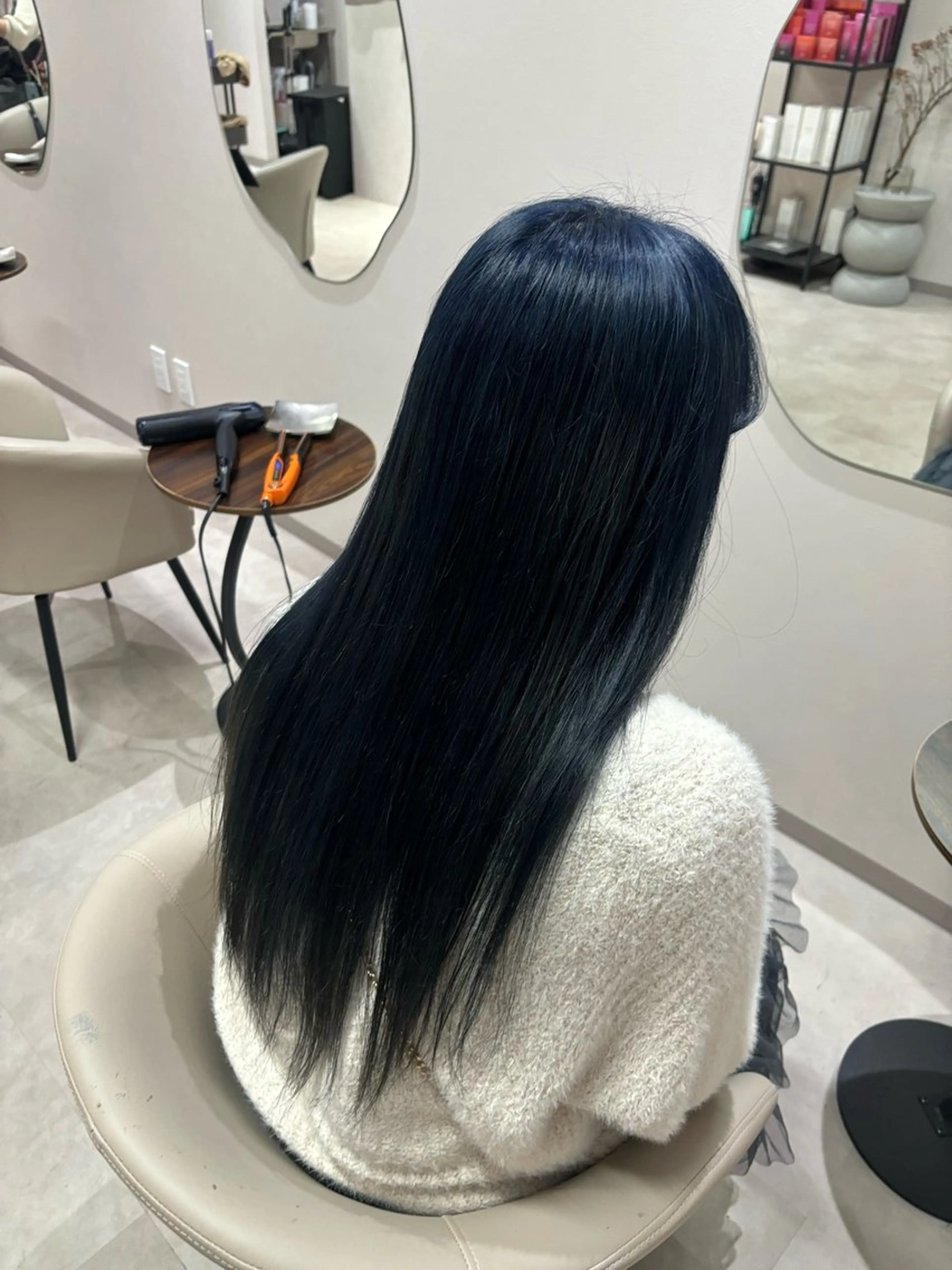 ロング カラー ブルーカラー 🐼 こゆきのヘアスタイル