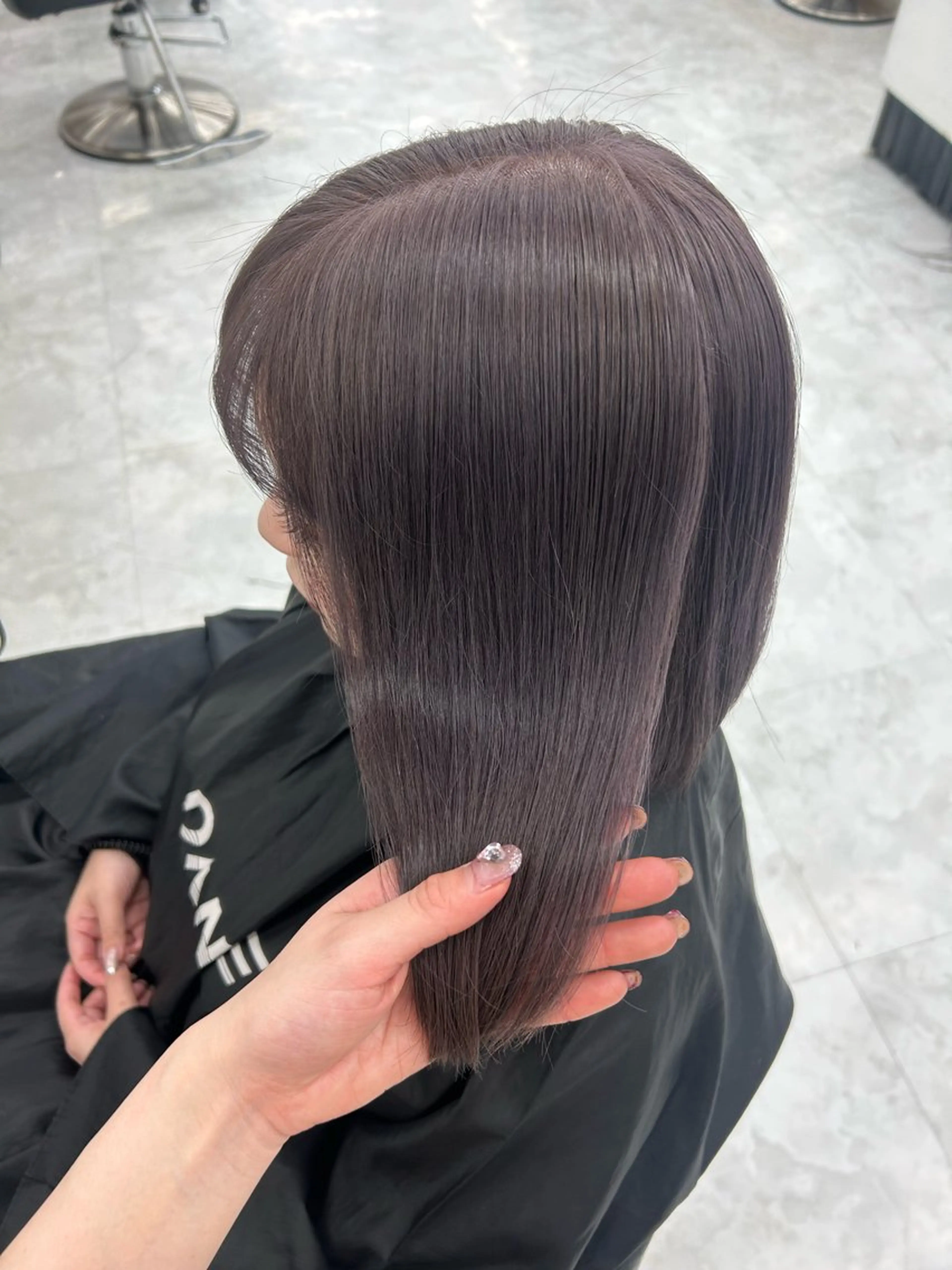 ミディアム ヘアカラー トリートメント 淡色ラベンダー♡ ニーナ🎀🦙のヘアスタイル