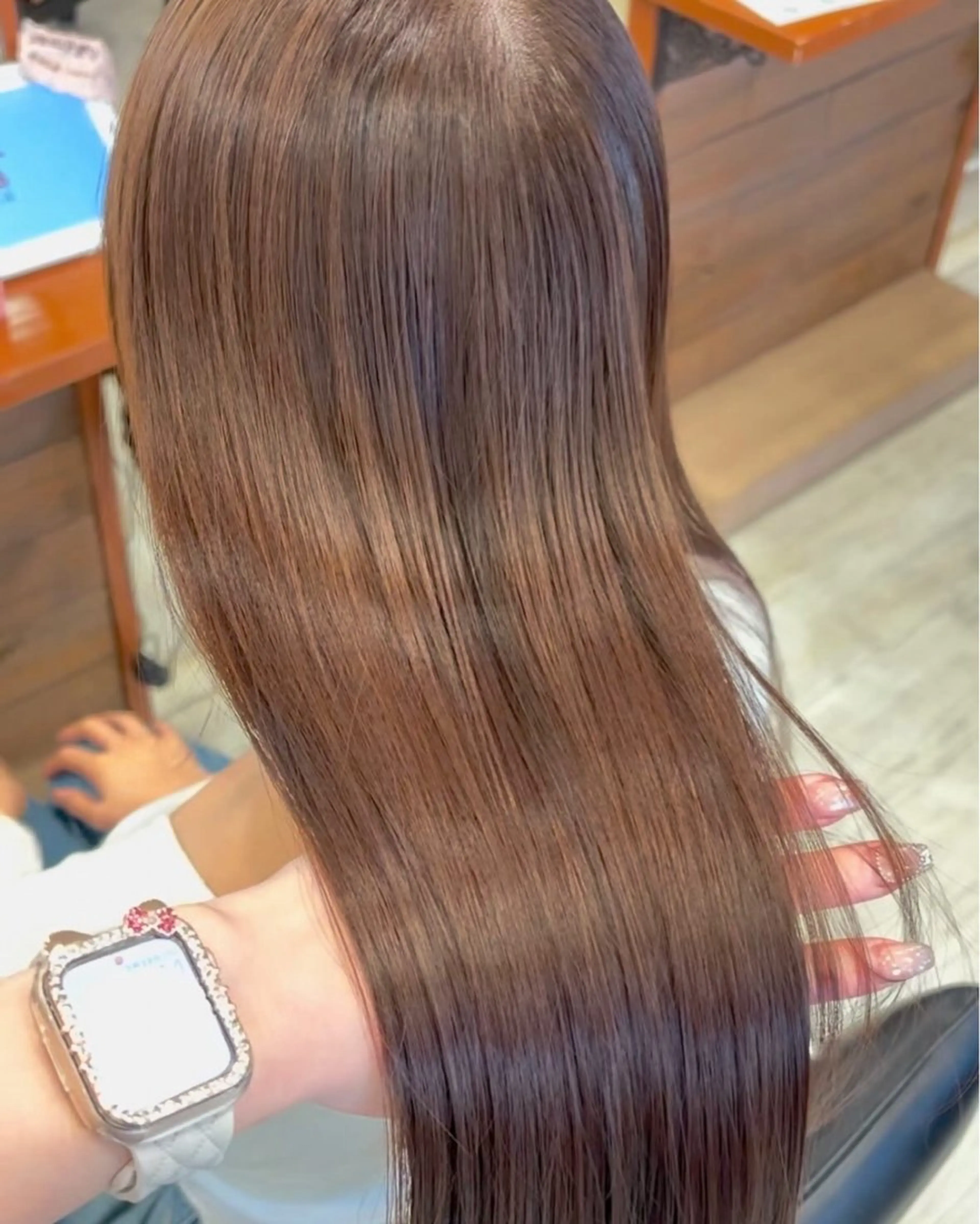 髪質改善ストレート+レイヤーカット+3stepトリートメント🎀🫧の写真