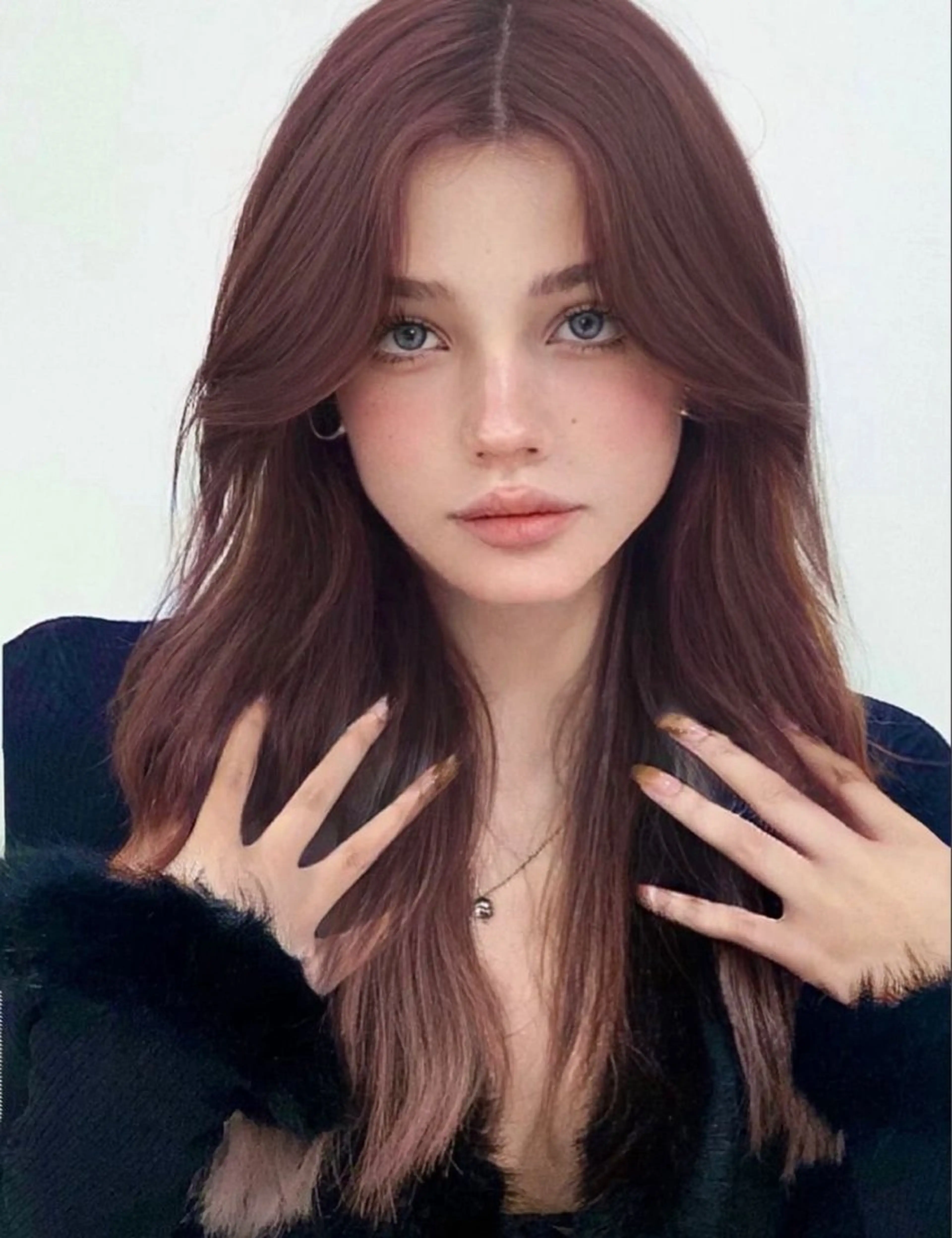 セミロング カラー ヘアアレンジ ヘアカラー トリートメント ヘアセット 💗うる艶モテ髪 💗髪質改善✨🫧のヘアスタイル
