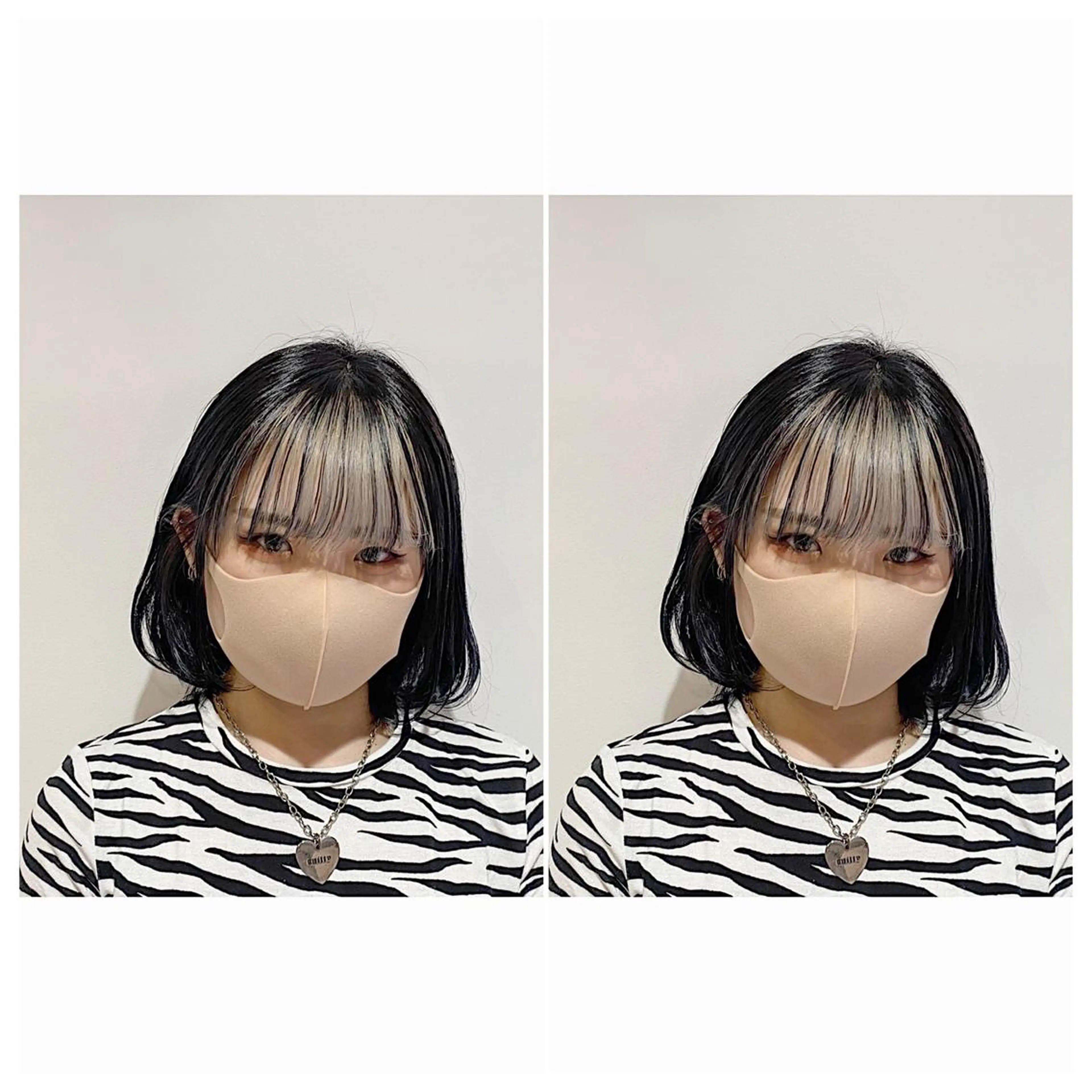 ミディアム カラー ヘアアレンジ インナーカラー カット ヘアカラー トリートメント 竹内啓太 ボブのヘアスタイル