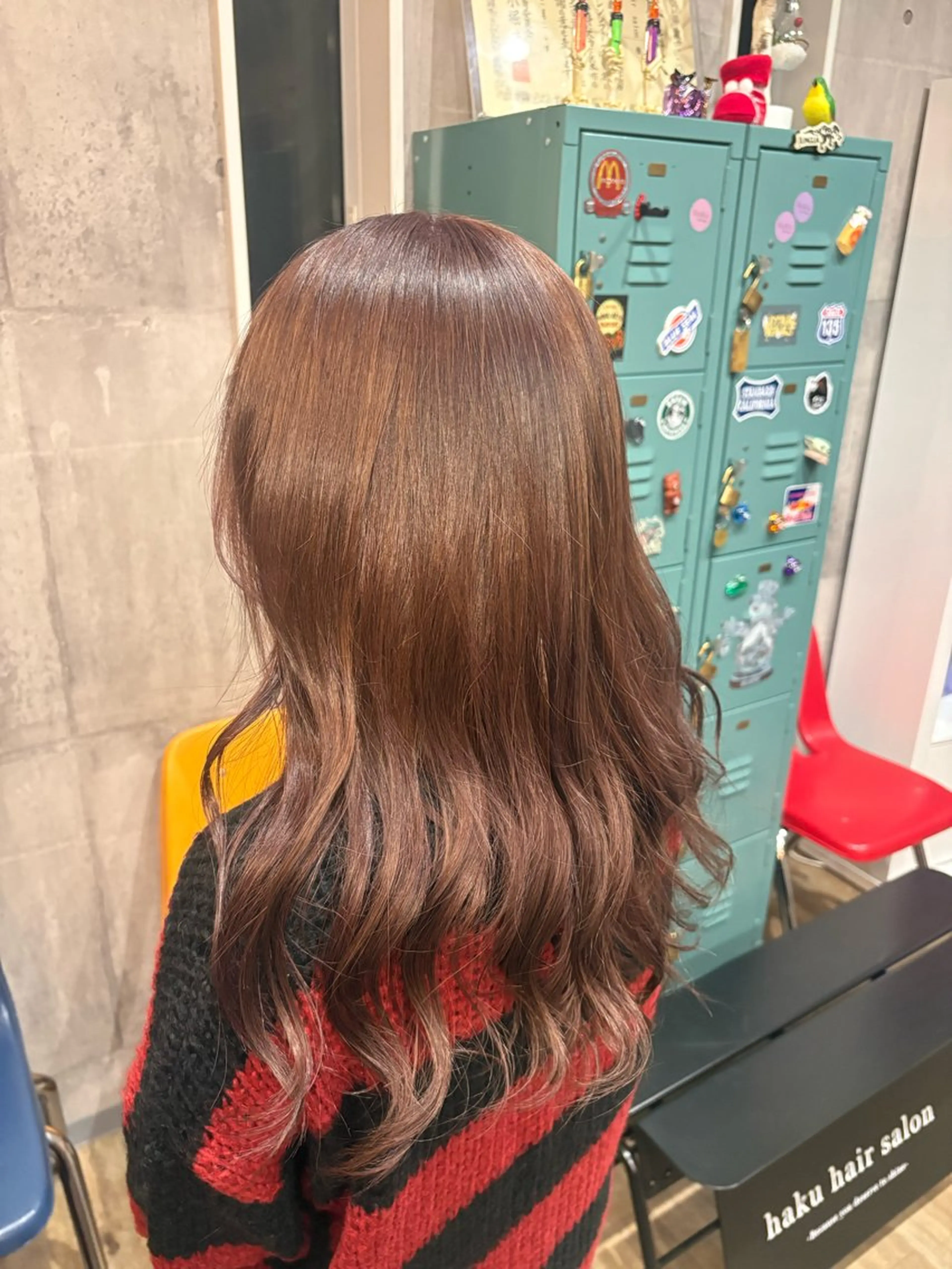 セミロング カラー 矢野 夢果のヘアスタイル