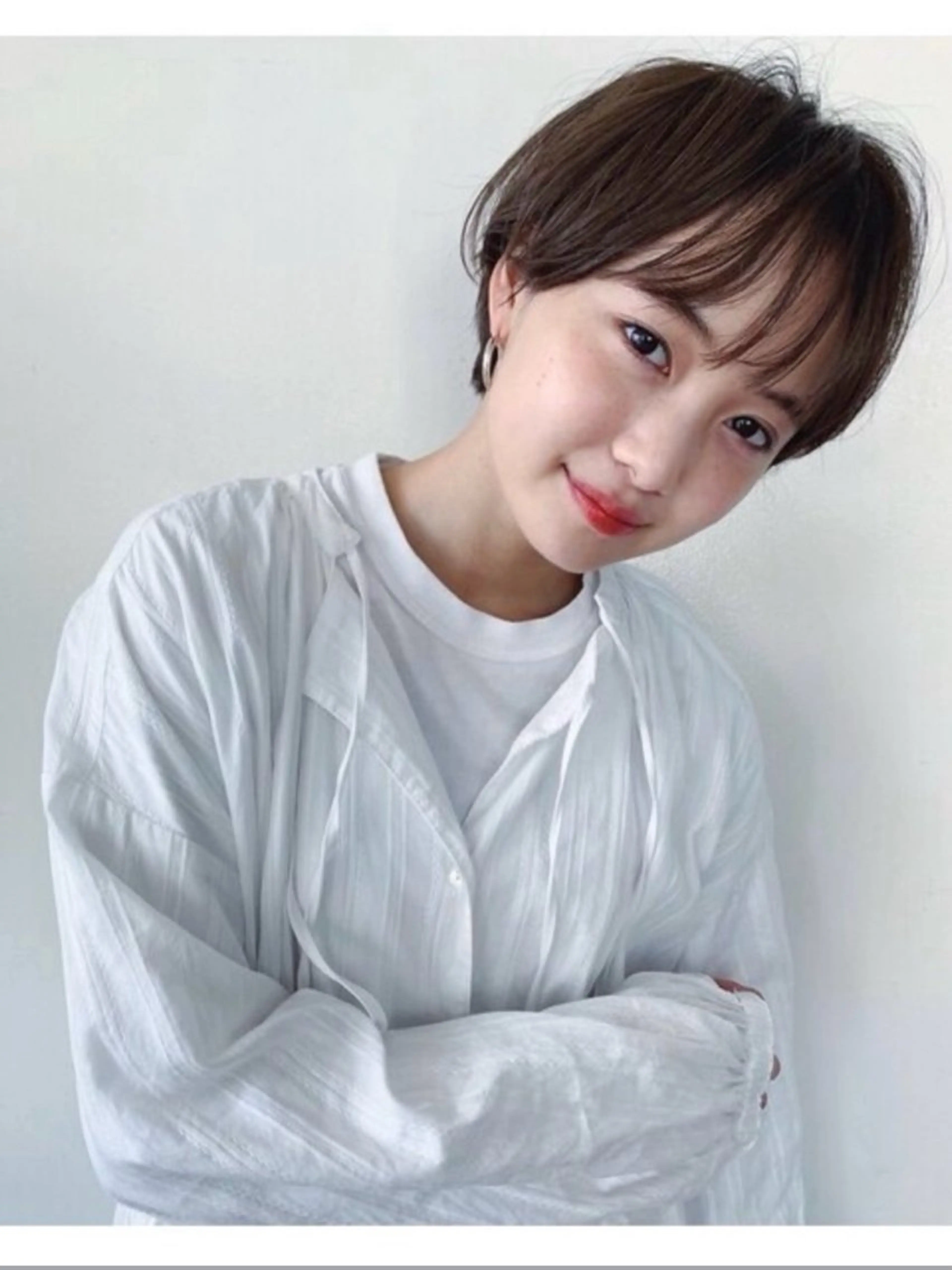 ショート yamashita moekaのヘアスタイル