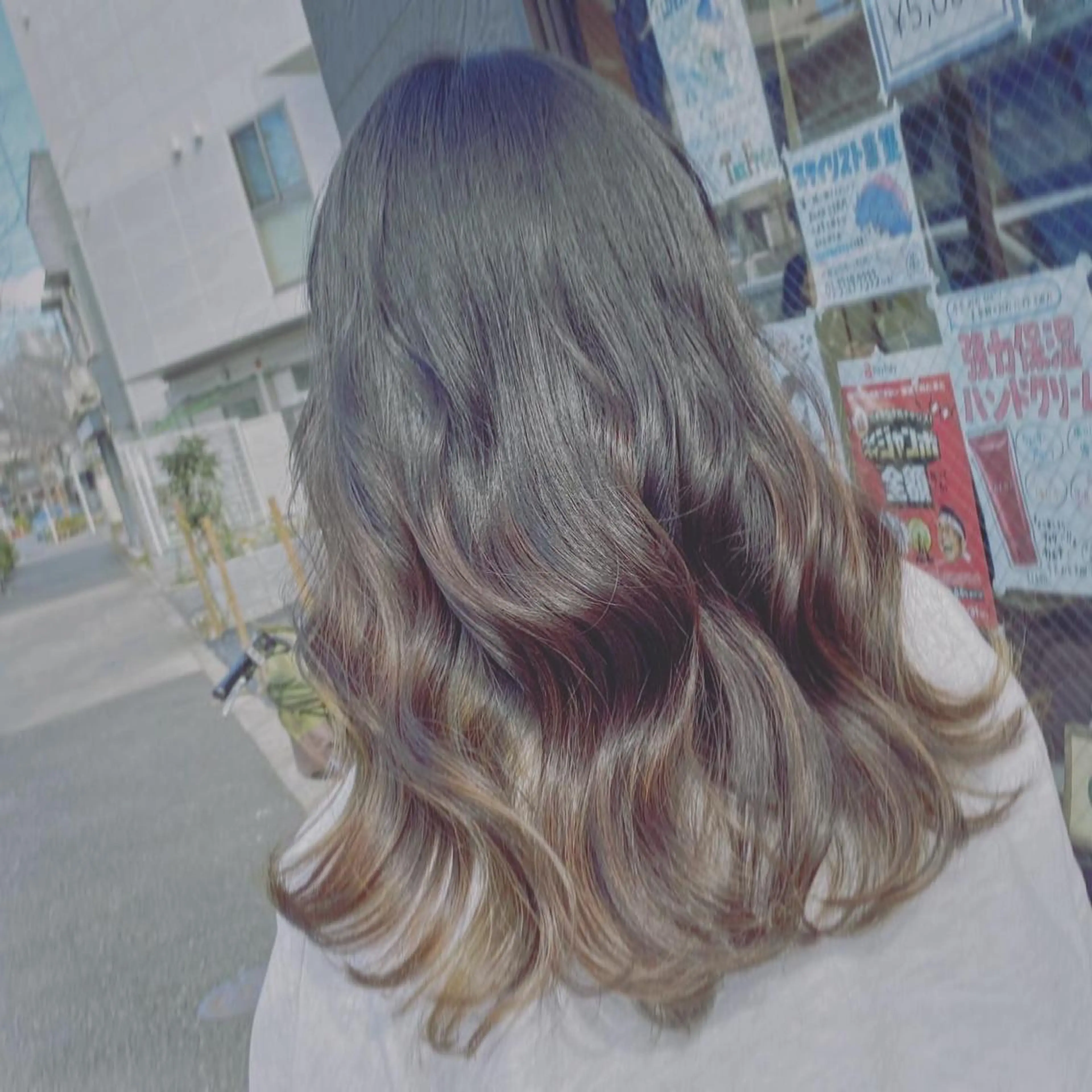ロング カット ヘアカラー トリートメント 佐々木 菜摘のヘアスタイル