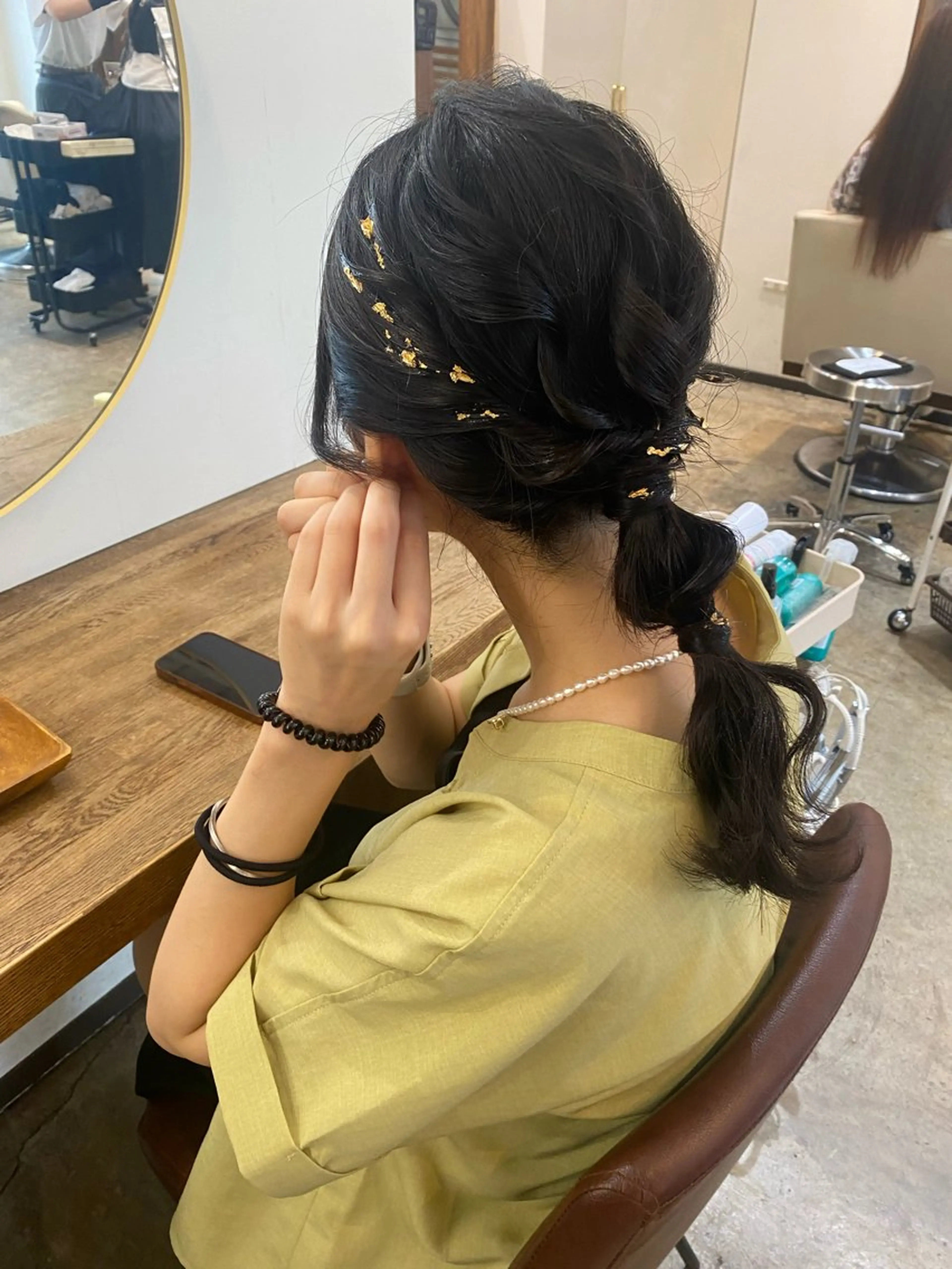 ミディアム ヘアセット 鈴木 奈波のヘアスタイル