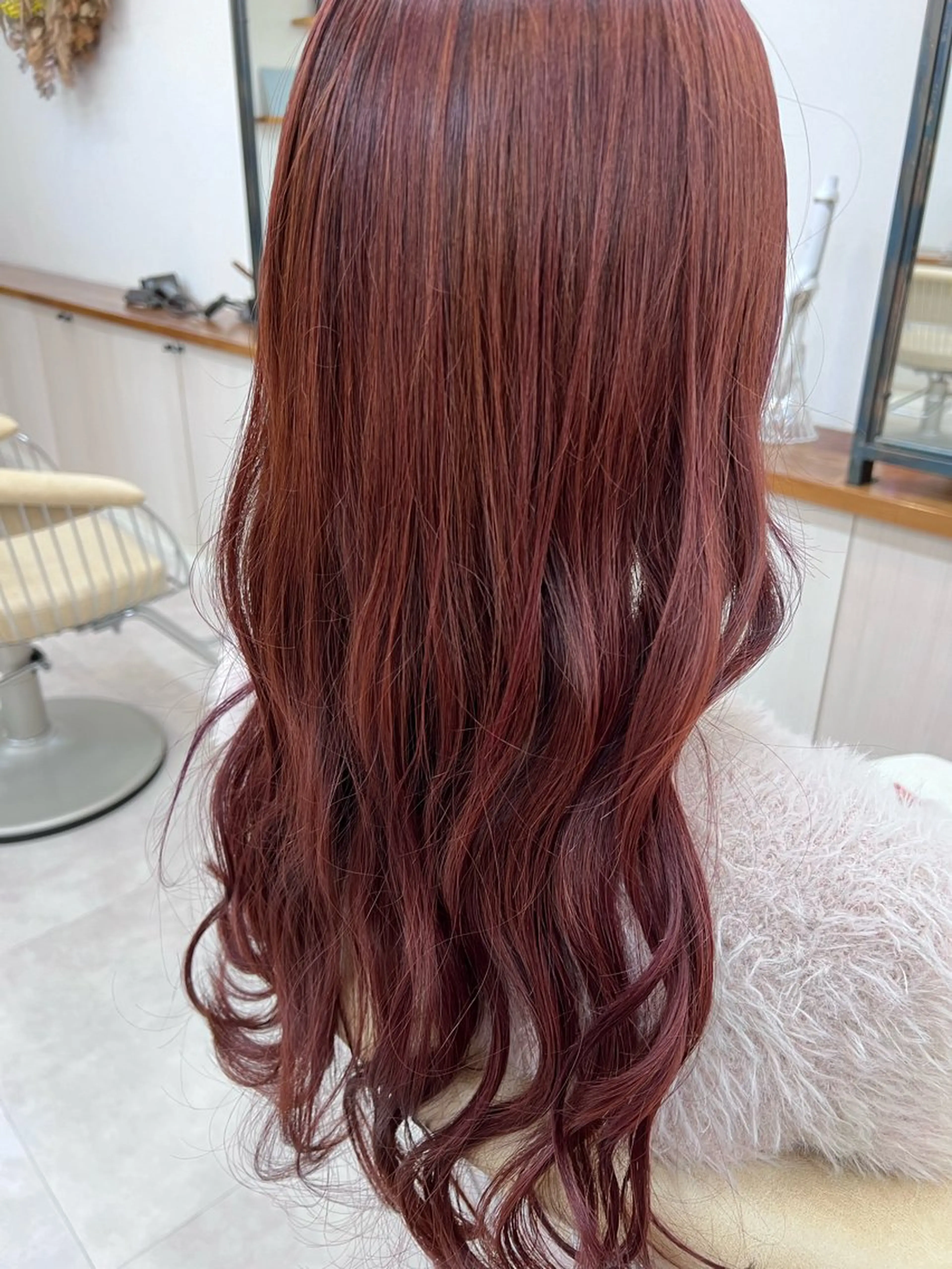 ロング カラー ブラウンカラー ピンクカラー ピンクブラウン レッドカラー ロング NAOKI/レイヤー /ショート/ボブのヘアスタイル
