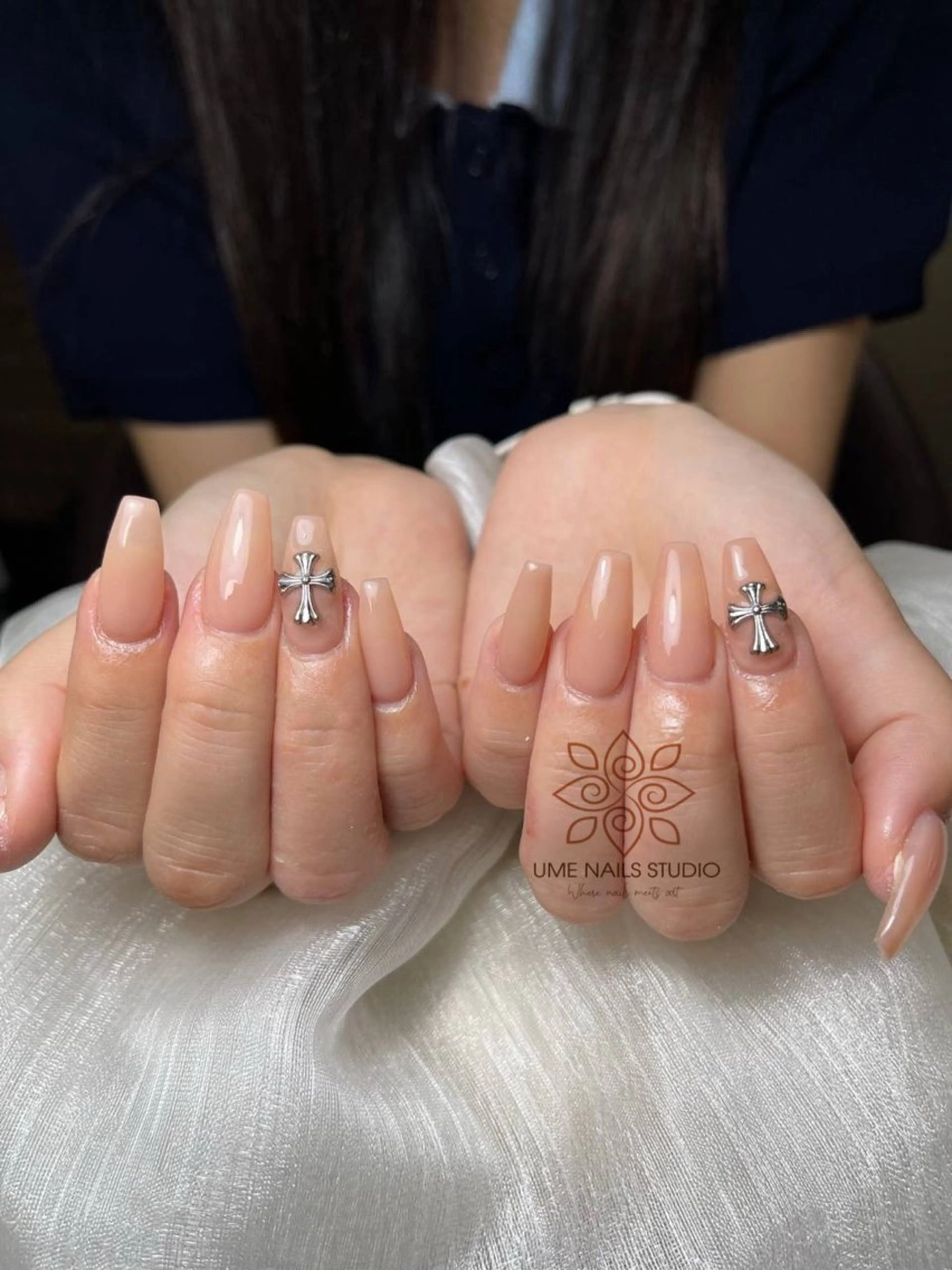ネイル チークネイル クリアネイル ガーリー キラキラネイル 韓国ネイル ハンドネイル Ume Nail Studioのネイルデザイン