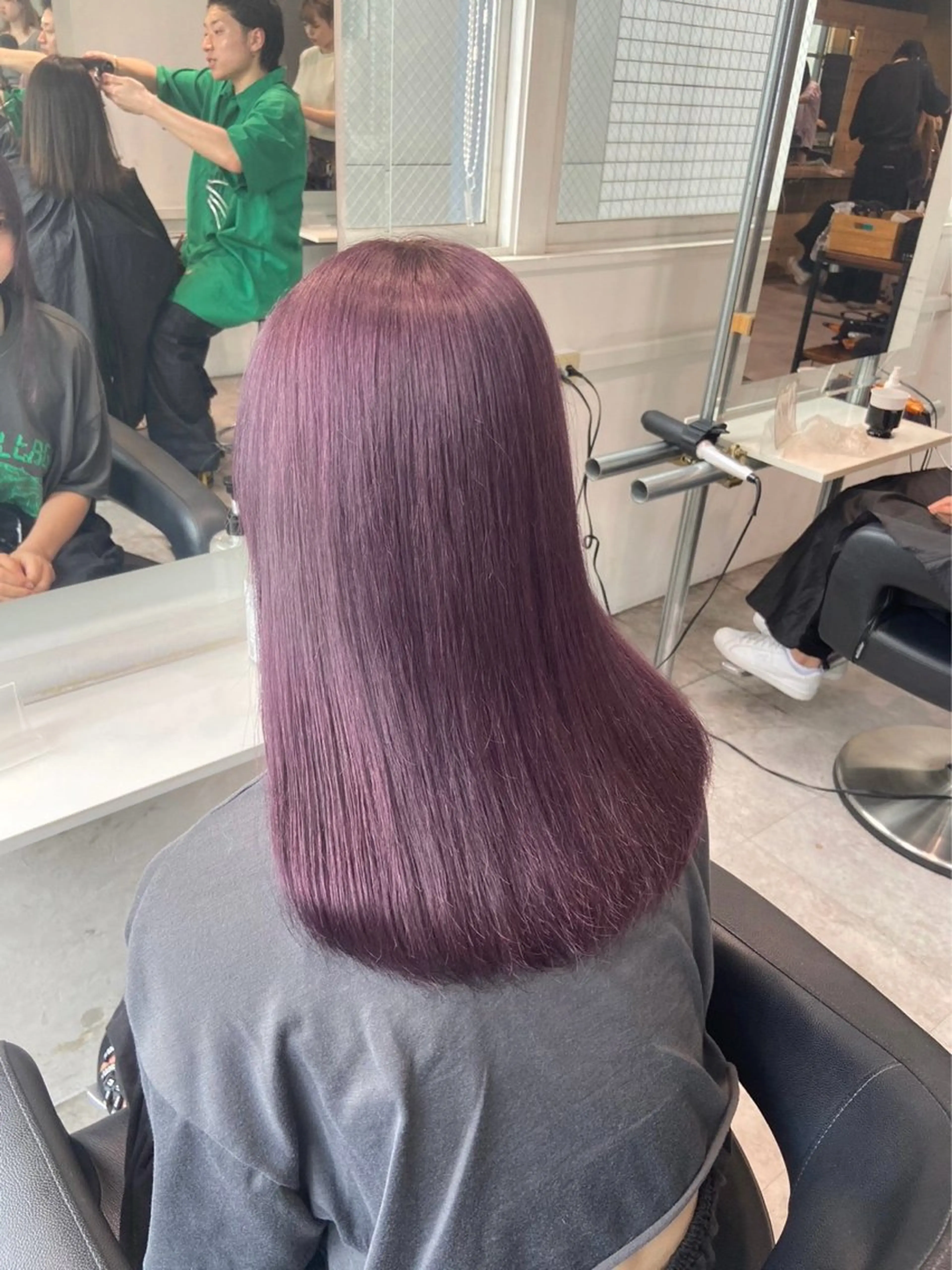 ロング カラー ヘアアレンジ トレンドモテカラー 🩷色落ちまで可愛くのヘアスタイル