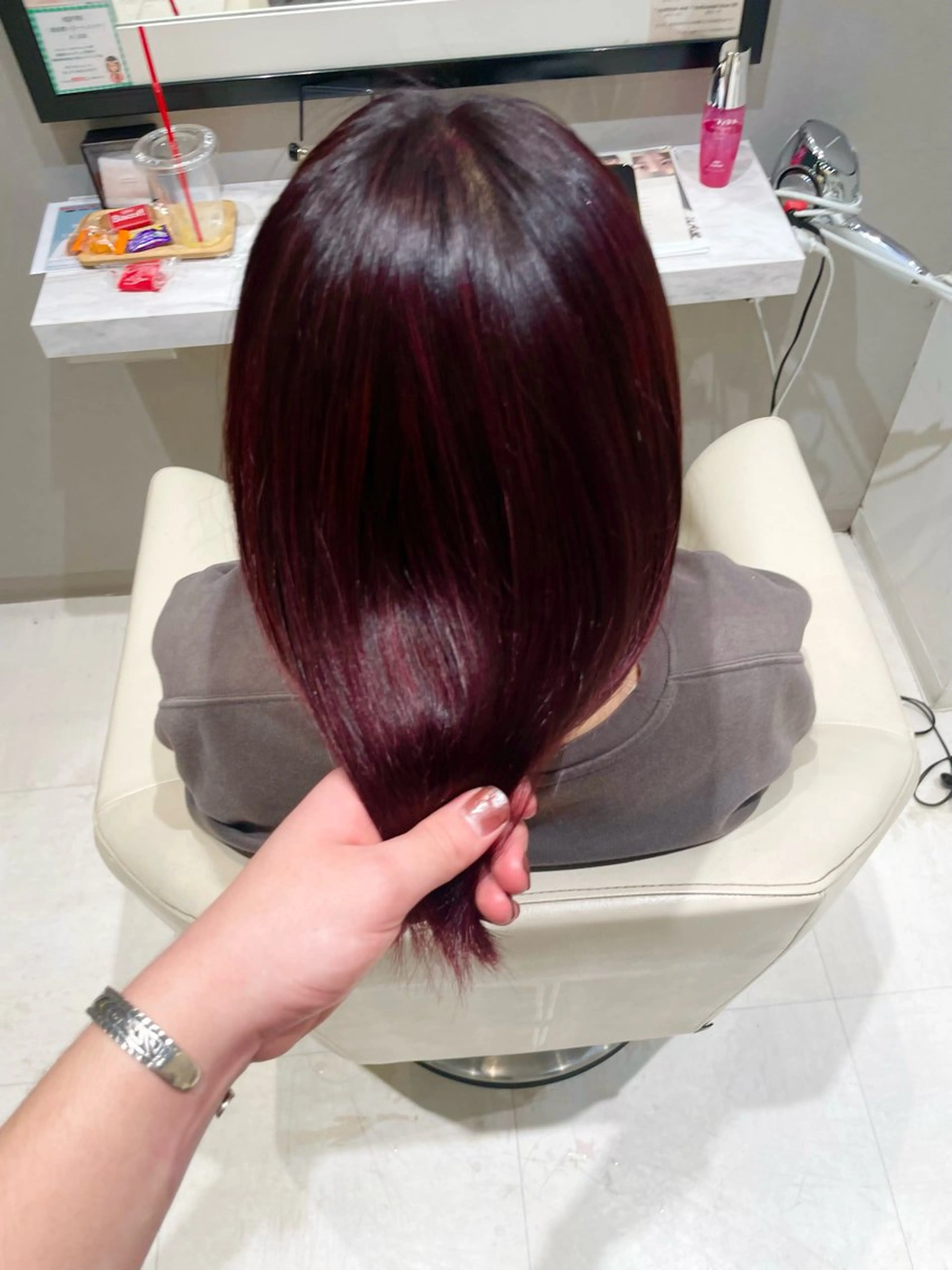 ロング カラー カット ヘアカラー トリートメント k-two✨たき艶感 カラー／美髪矯正のヘアスタイル