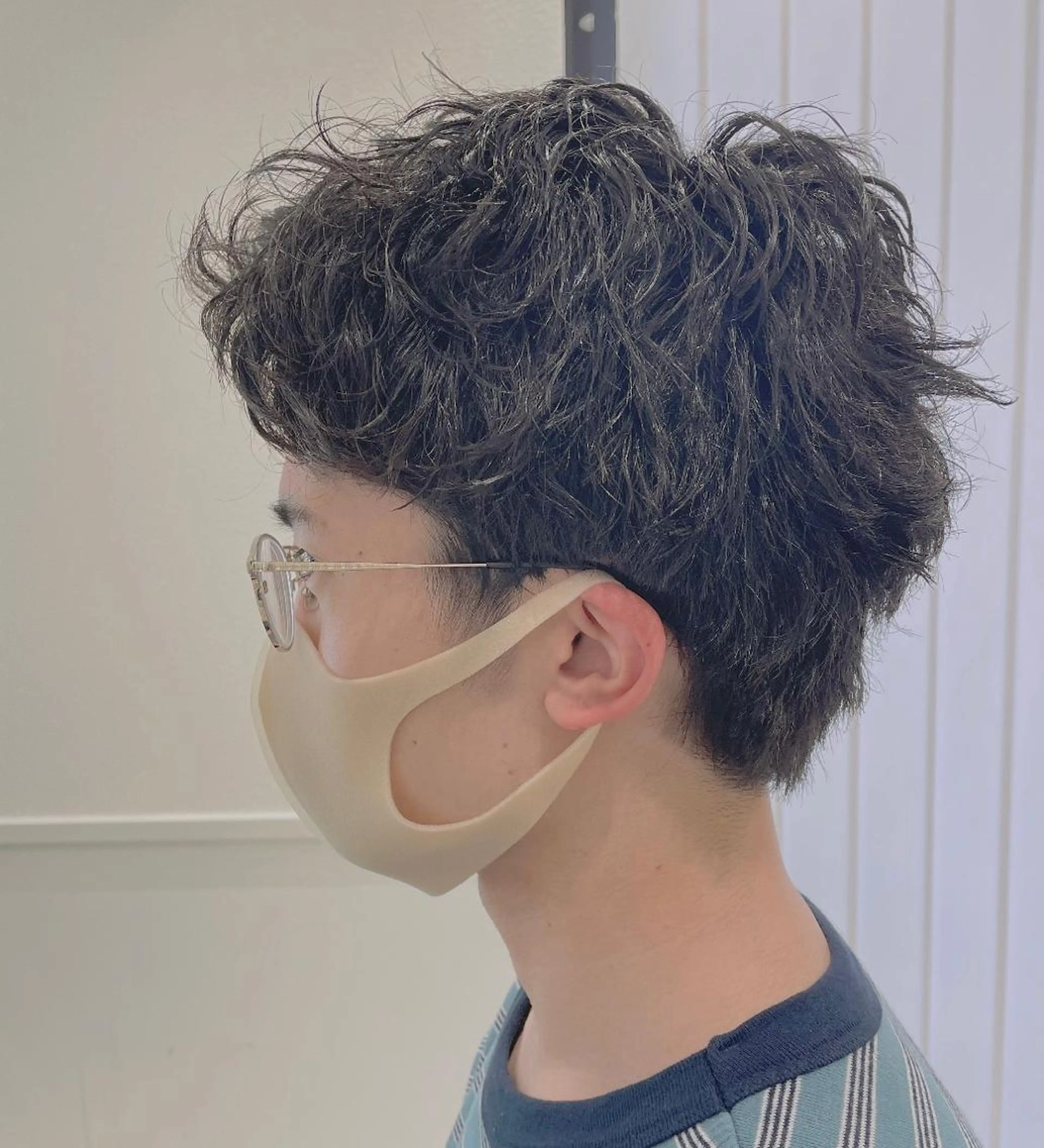 メンズ メンズパーマ スパイキーショート カット パーマ 曲がる縮毛矯正 川島爽楽のヘアスタイル