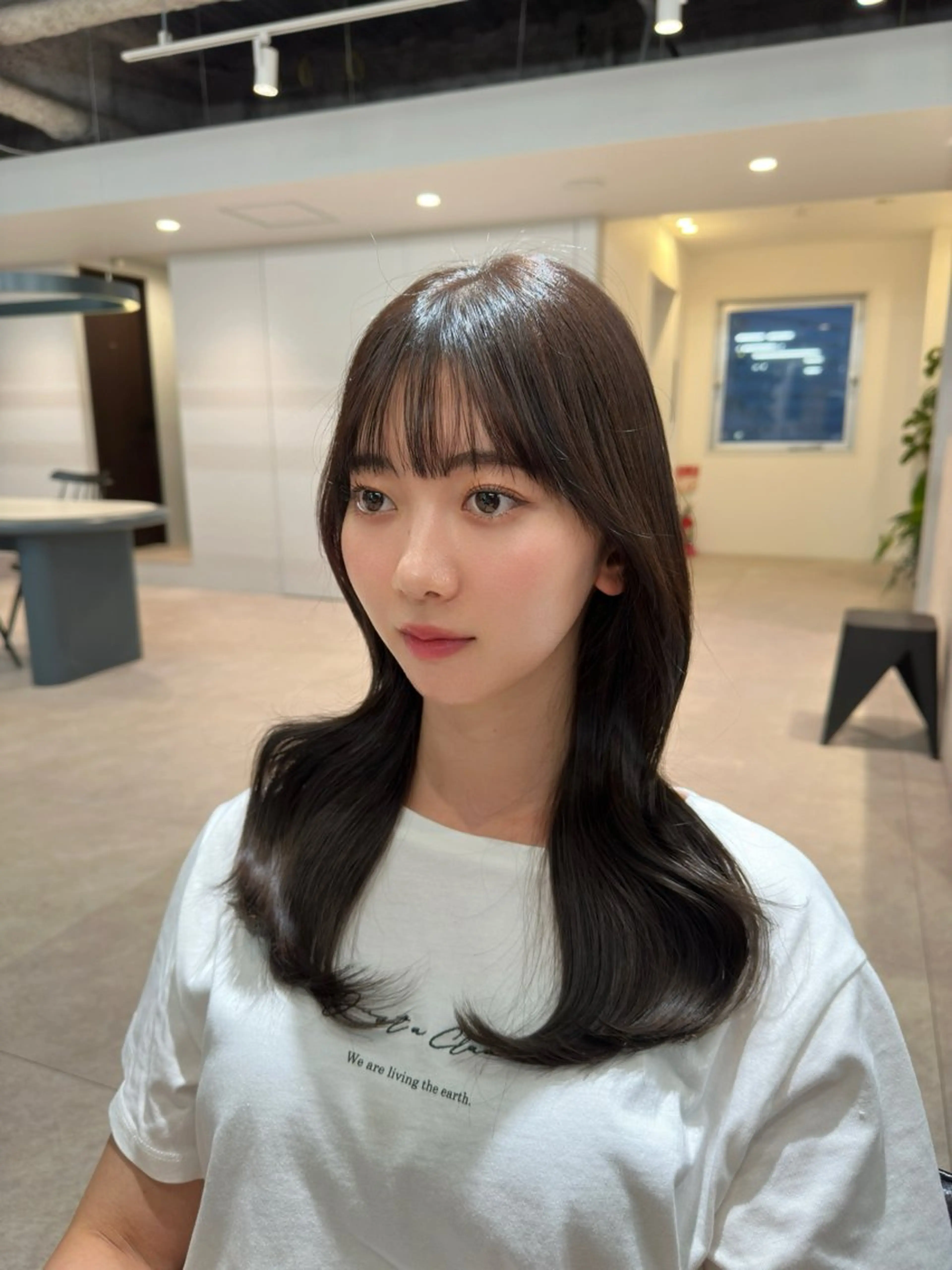 セミロング カラー レイヤーカット カット ヘアカラー 韓国ヘア/レイヤー Yan✂︎のヘアスタイル