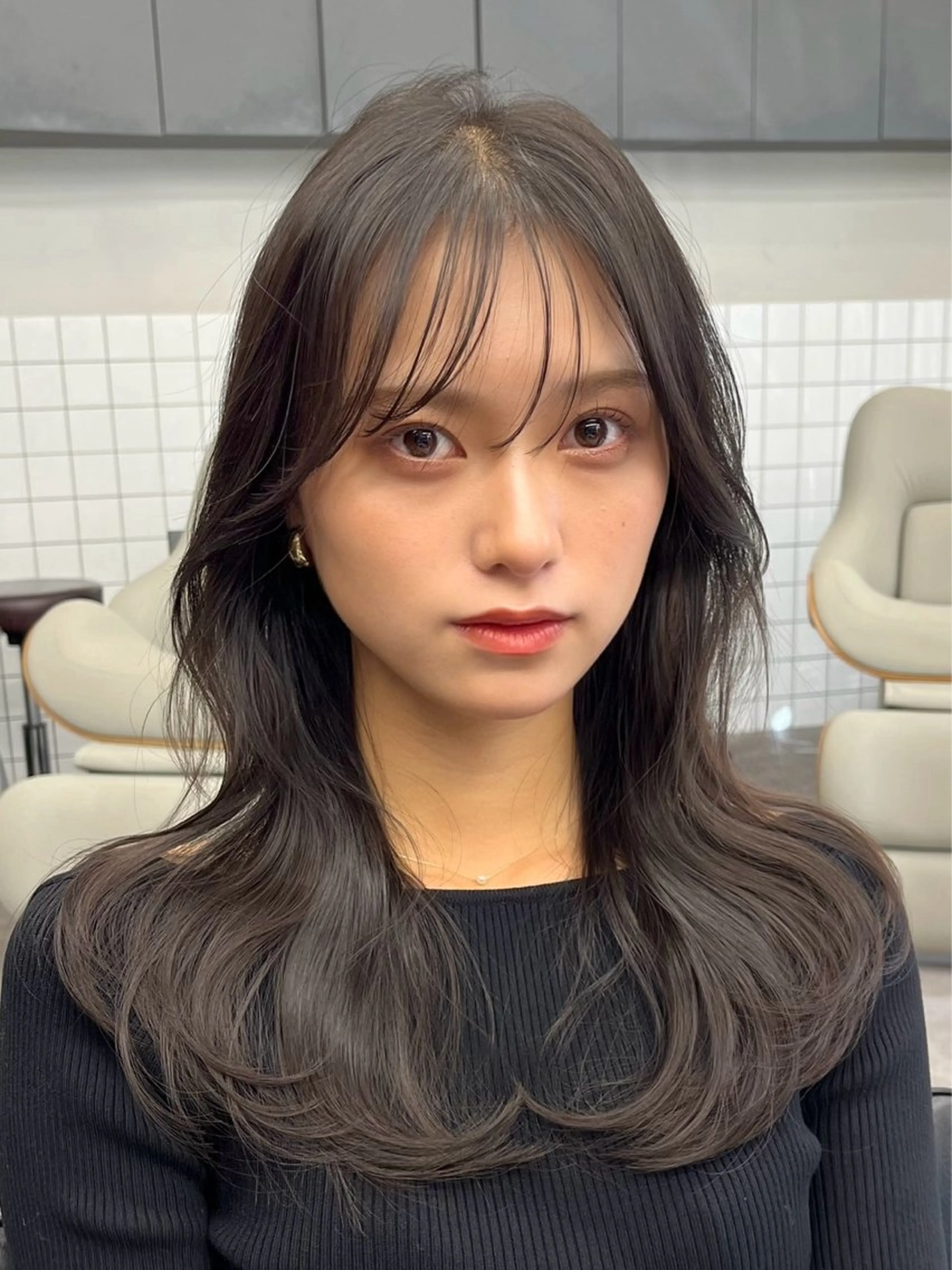 セミロング カラー パーマ ヘアアレンジ メンズ 韓国ヘア×顔まわり 🇰🇷和知拓郎のヘアスタイル