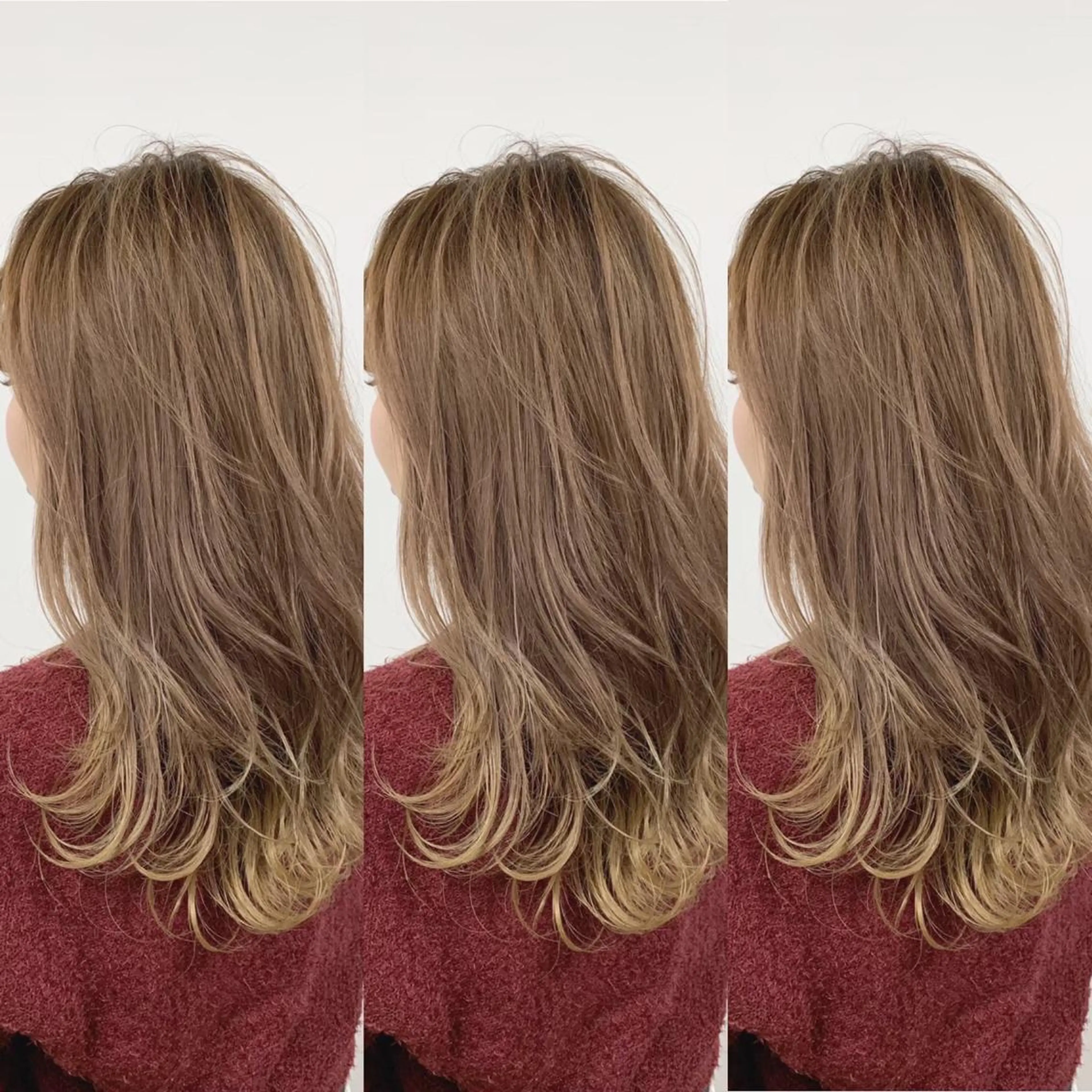 カラー ハイライトカラー オリーブカラー 髪質改善 韓国/レイヤー NOISM天王寺のヘアスタイル