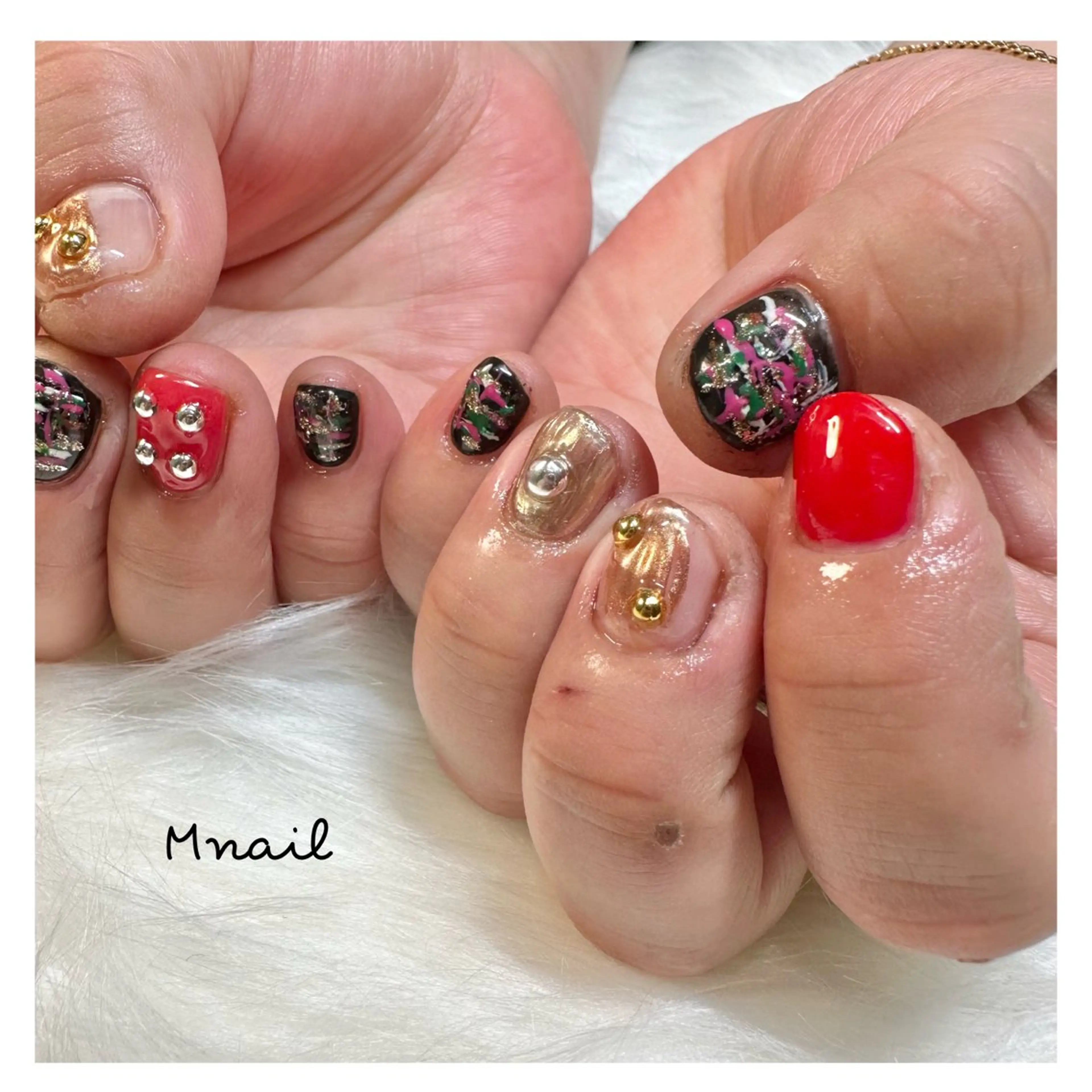 ネイル 持ち込み ハンドネイル ハンドケア Mnail ちひろのネイルデザイン