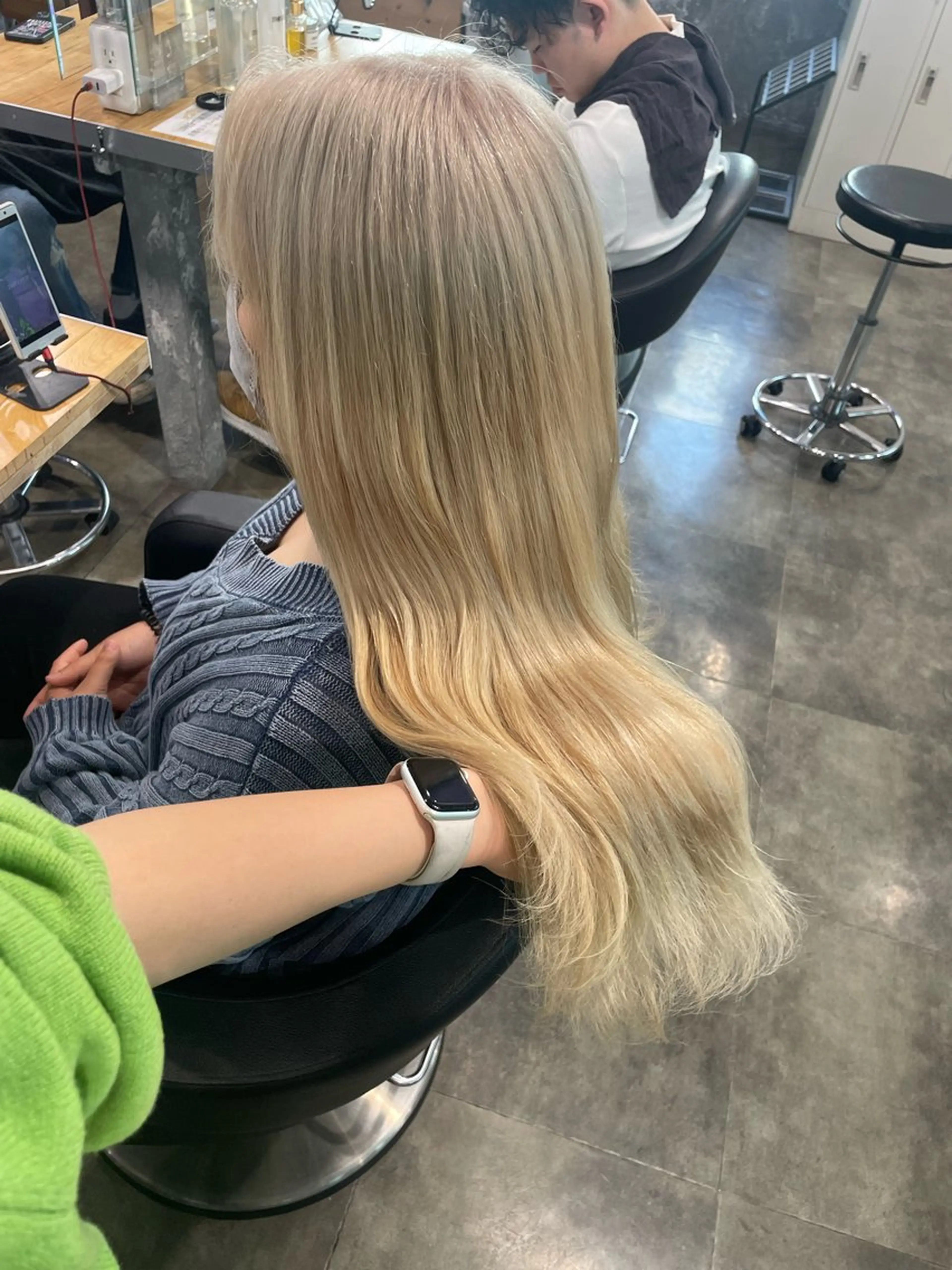 ロング カラー ヘアカラー ハイトーン 横浜💞ミオのヘアスタイル