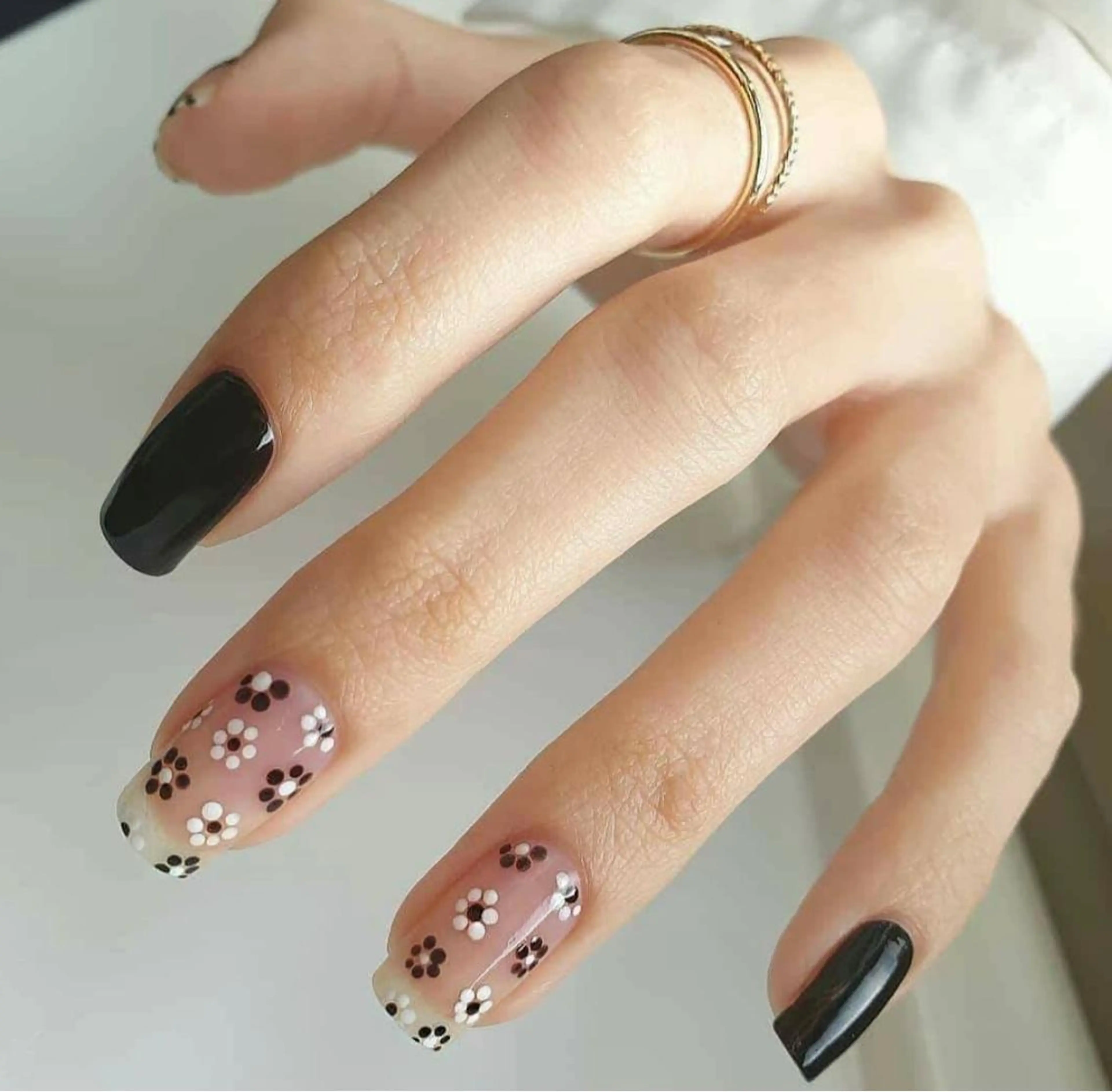 ネイル アートネイル 長さ出し フラワーネイル 春ネイル ストーンネイル Moana Nail 長さだし専門店のネイルデザイン