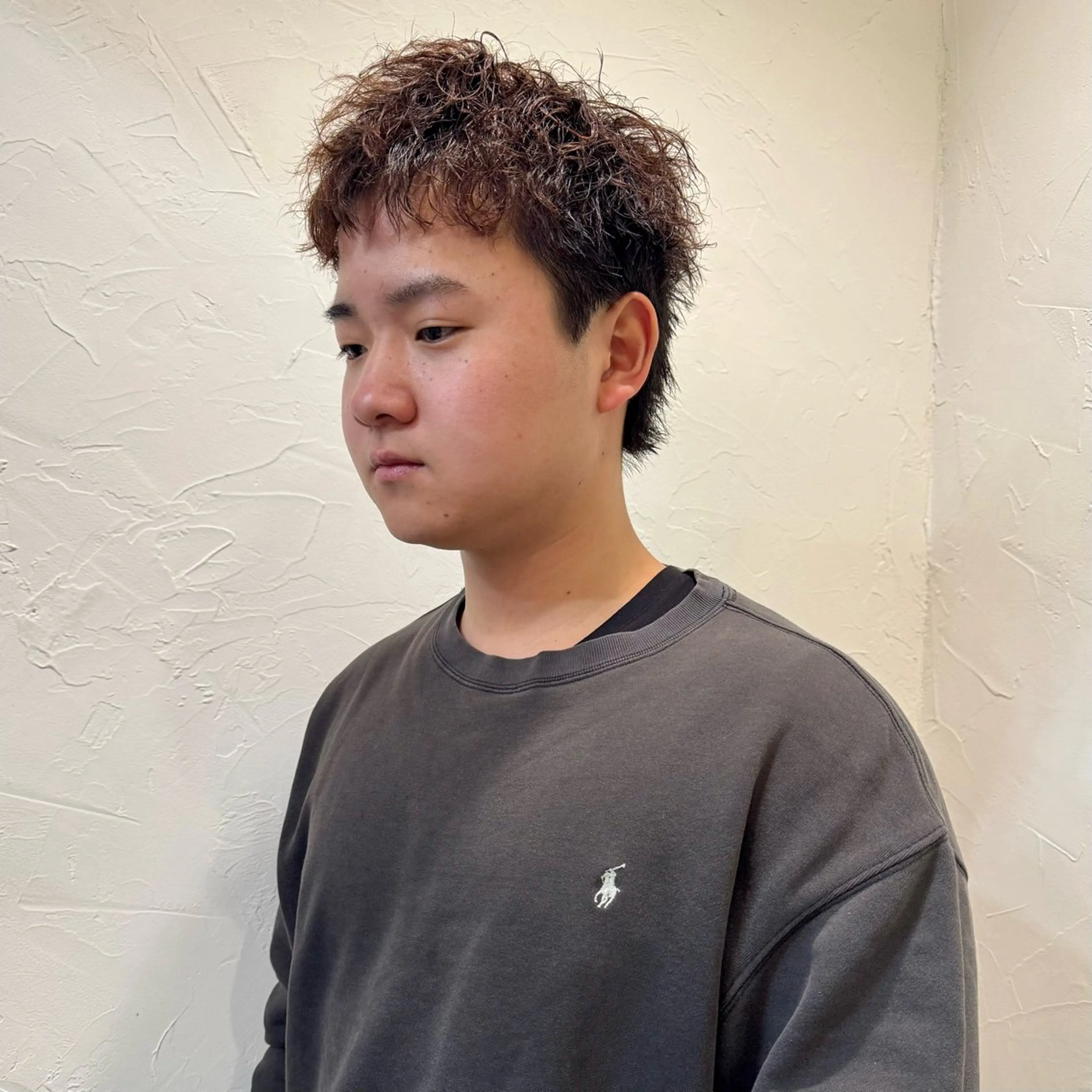 ショート パーマ メンズ アップバング メンズ就活ヘア メンズパーマ メンズショート スパイキーショート カット パーマ ヘアセット 【池袋/スパイキー ショート】ⓝⓘⓜⓤのヘアスタイル