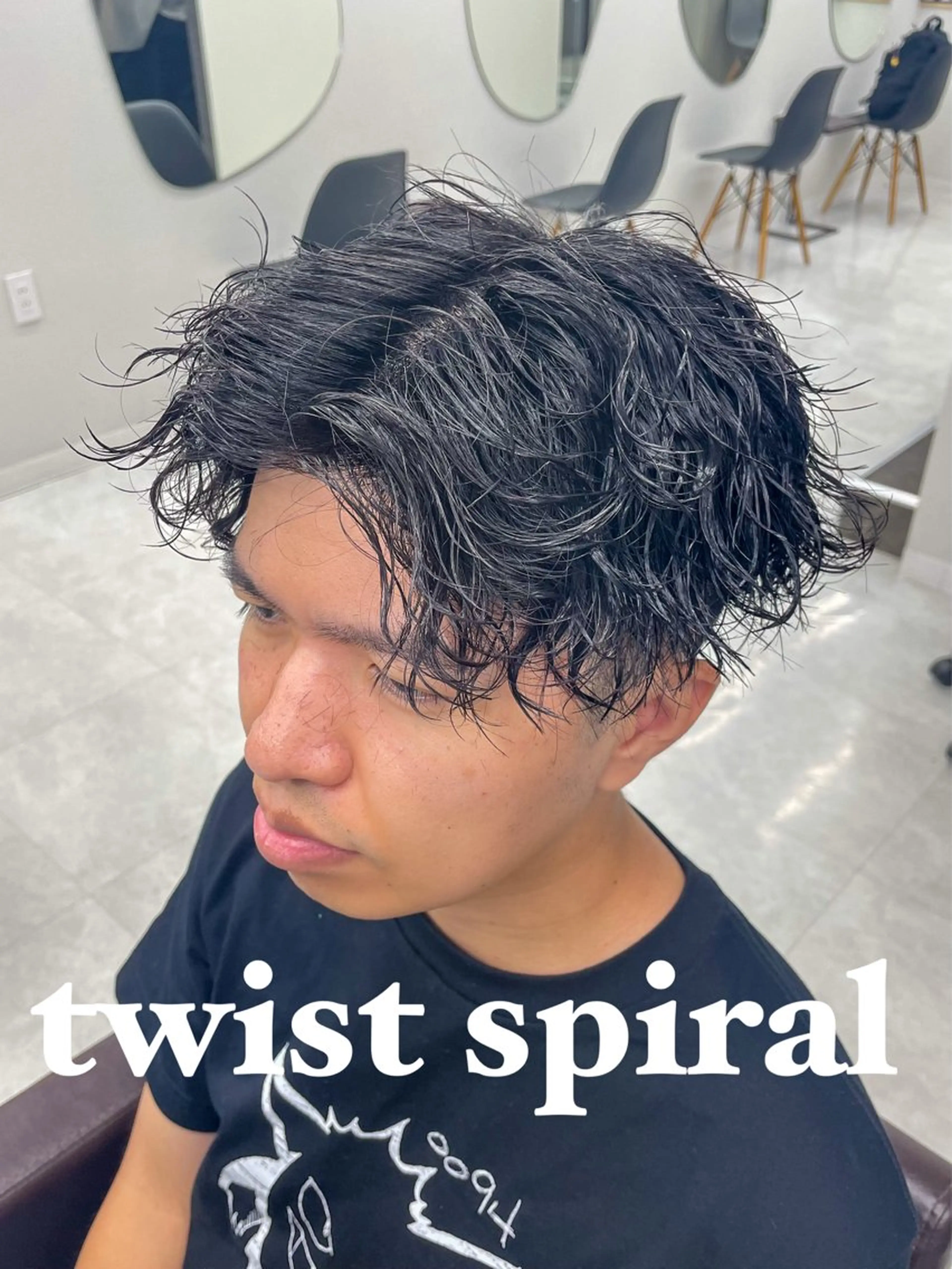 ショート カット パーマ メンズ/シャドウ 龍雅💈のヘアスタイル