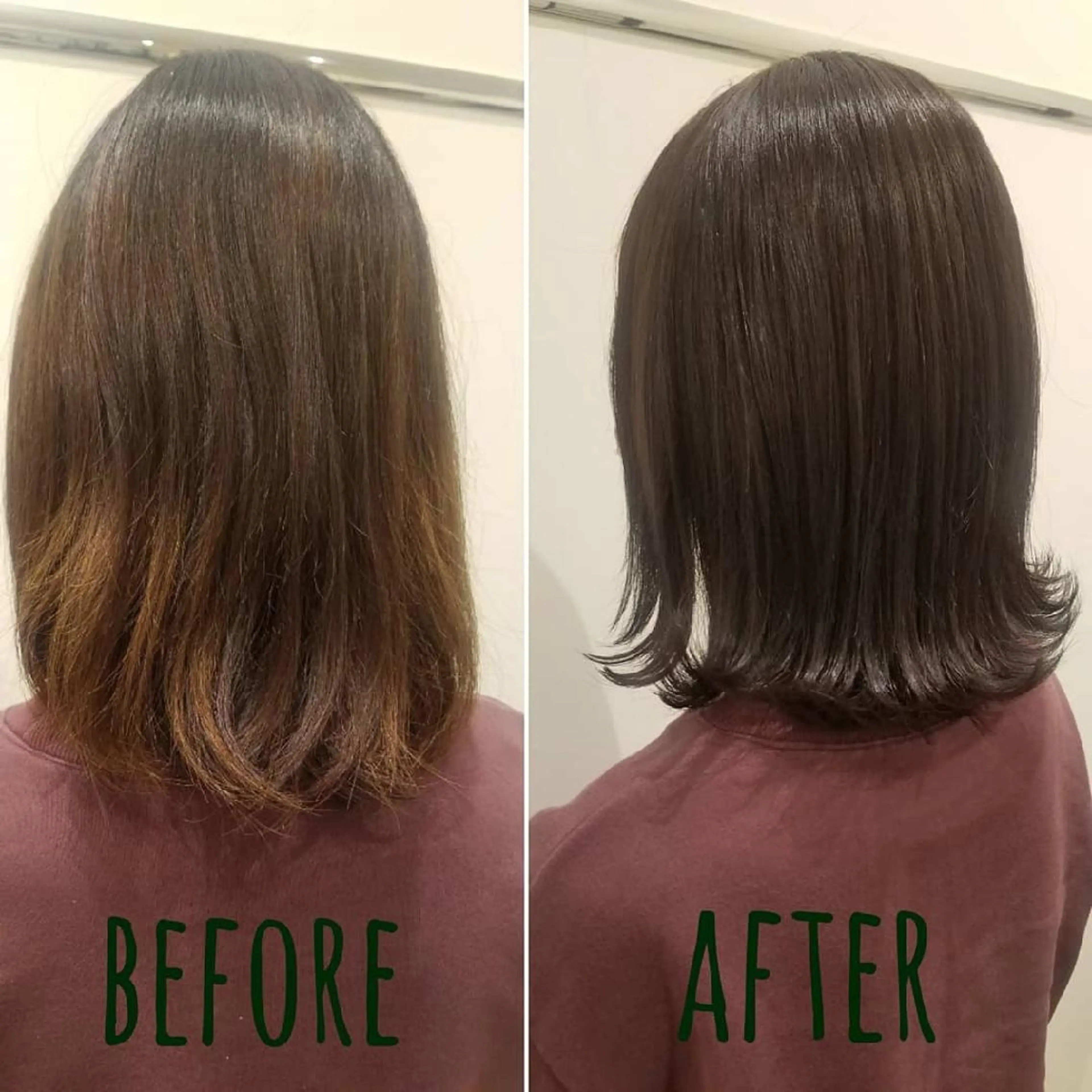 ミディアム カラー レイヤー/ショート /山田譲治✂️のヘアスタイル