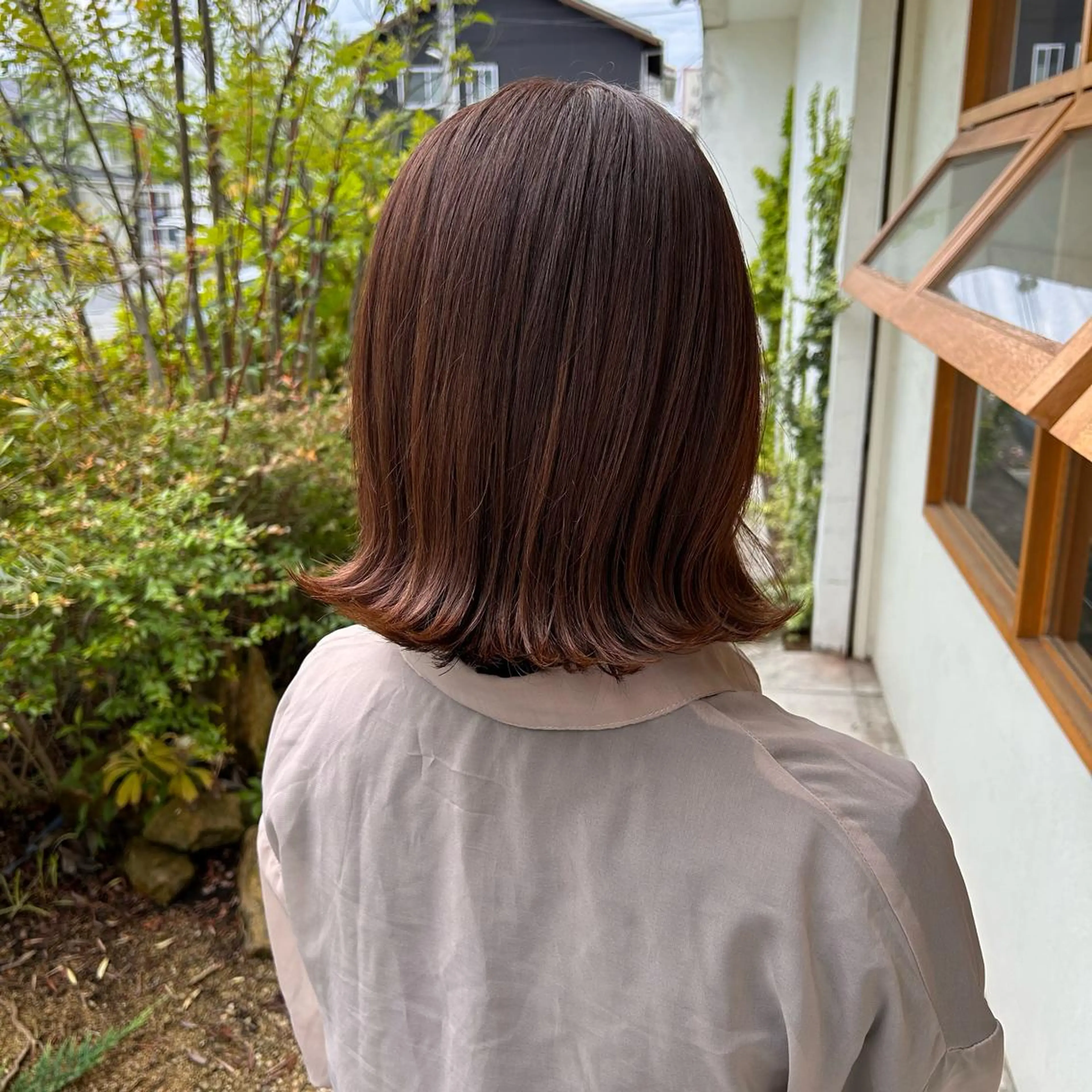 カラー オレンジ ヘアカラー トリートメント 山本 知佳のヘアスタイル