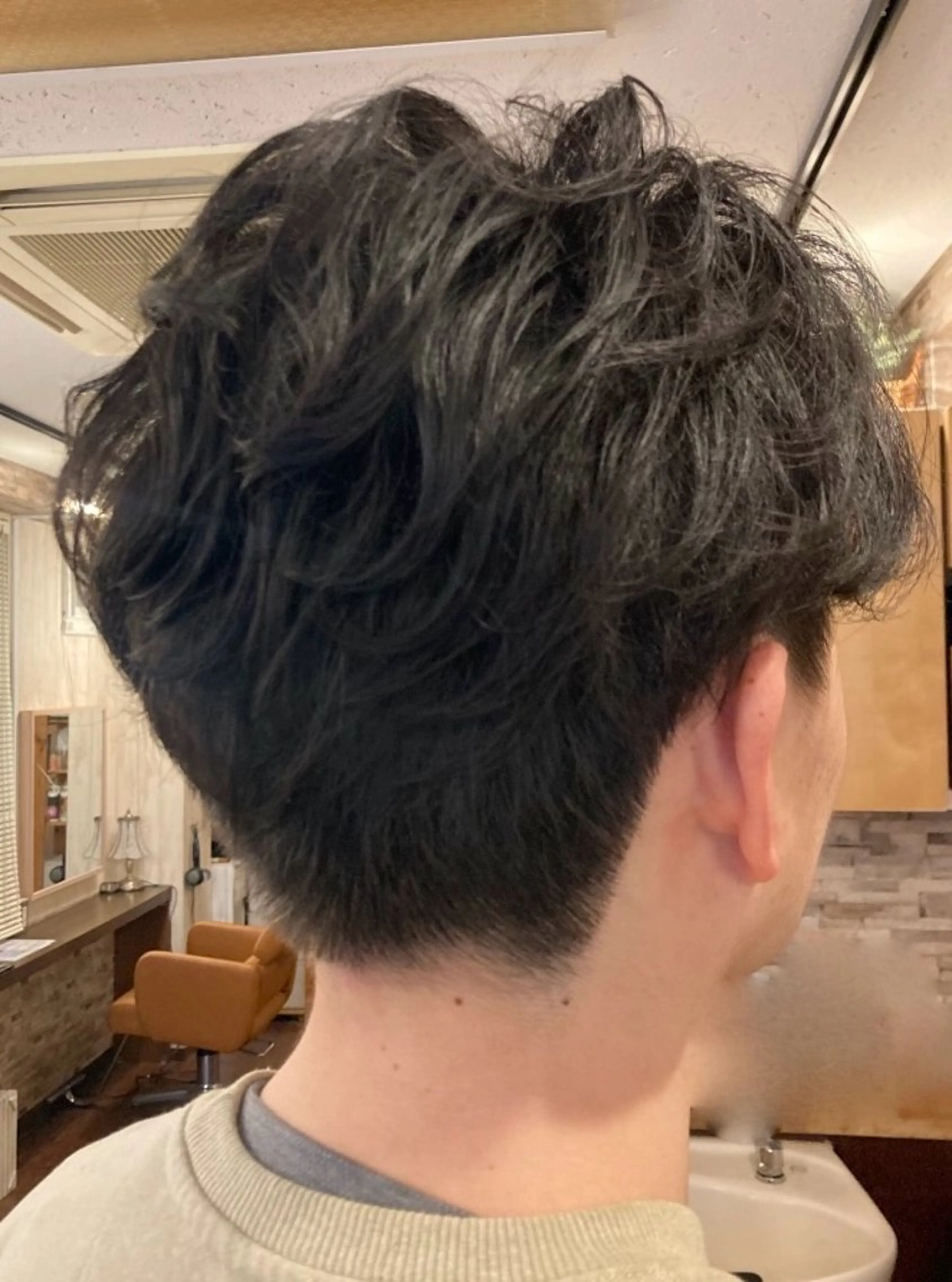 ショート メンズ メンズパーマ 刈り上げ Suzuki Kのヘアスタイル