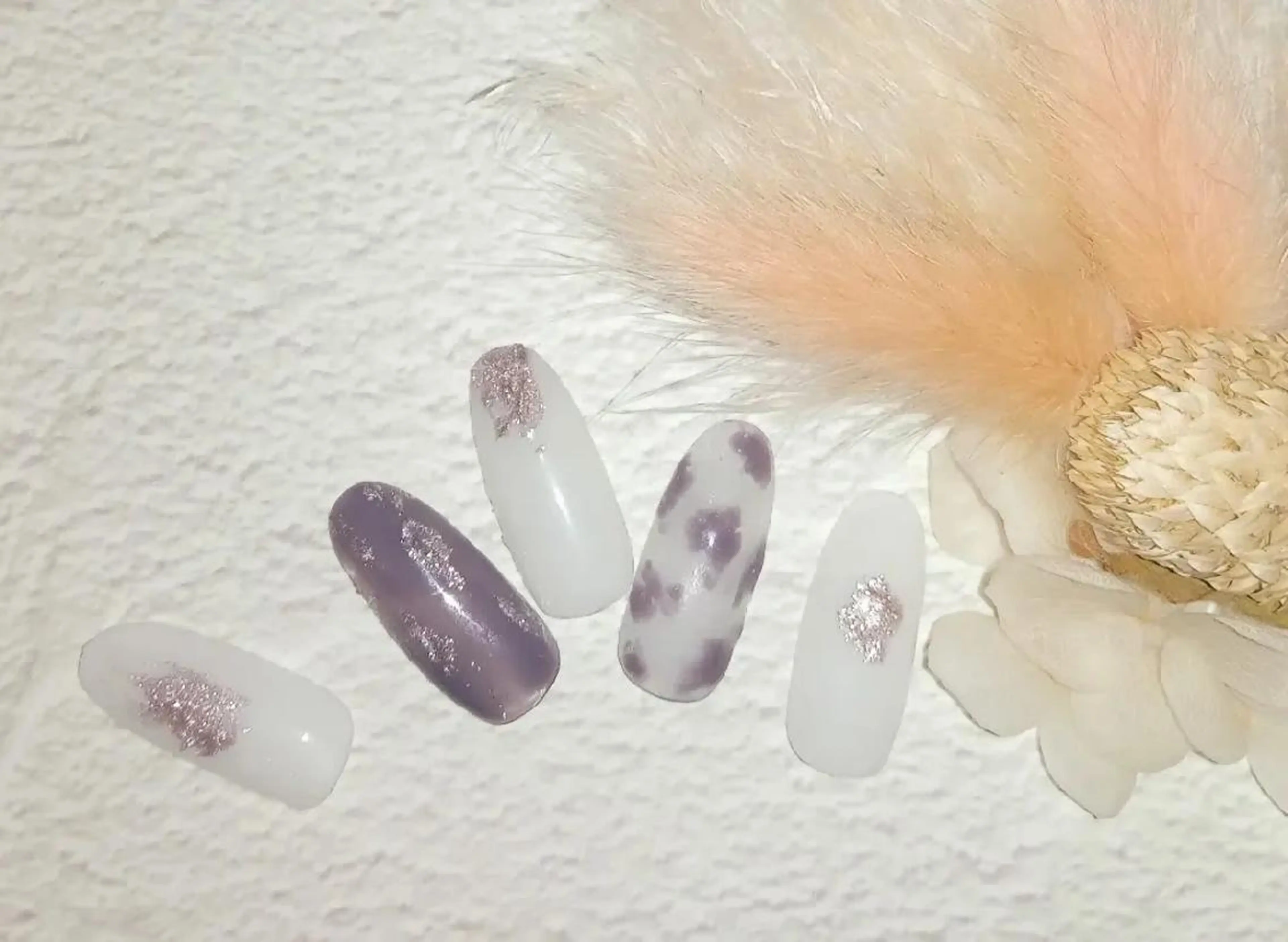 ネイル アニマル柄 韓国ネイル シンプルネイル ブライダルネイル ハンドネイル flure de neige yukiのネイルデザイン