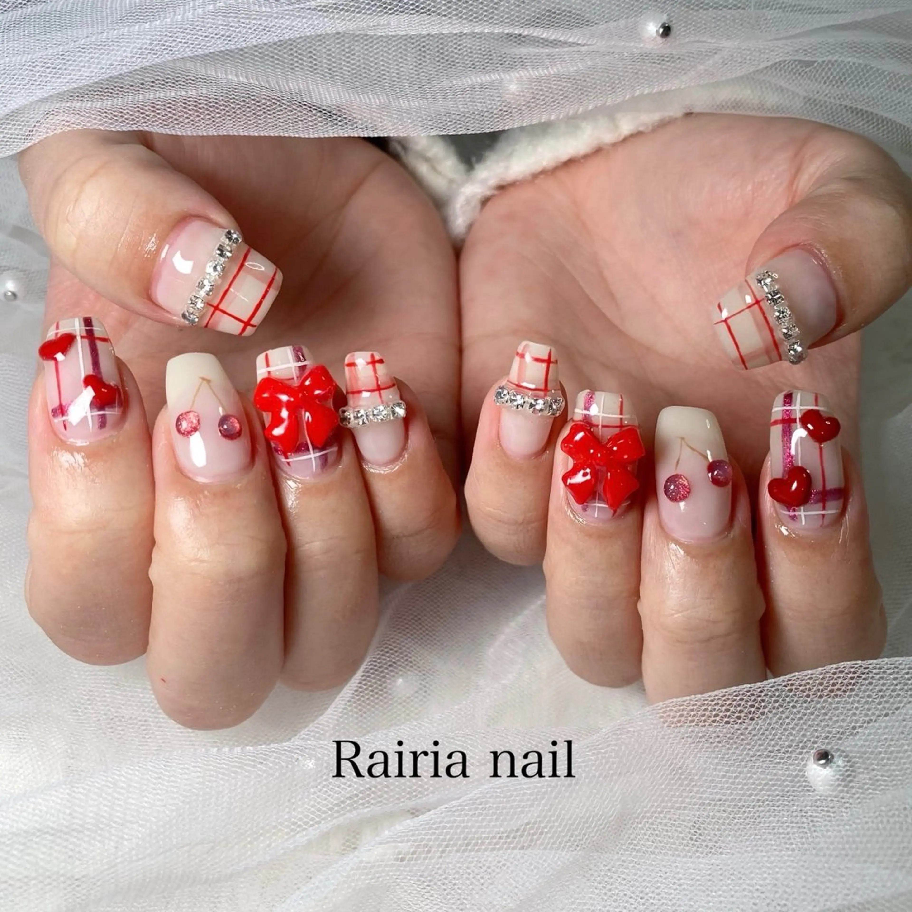 ネイル グリーン 持ち込み Rairia nail本八幡店のネイルデザイン