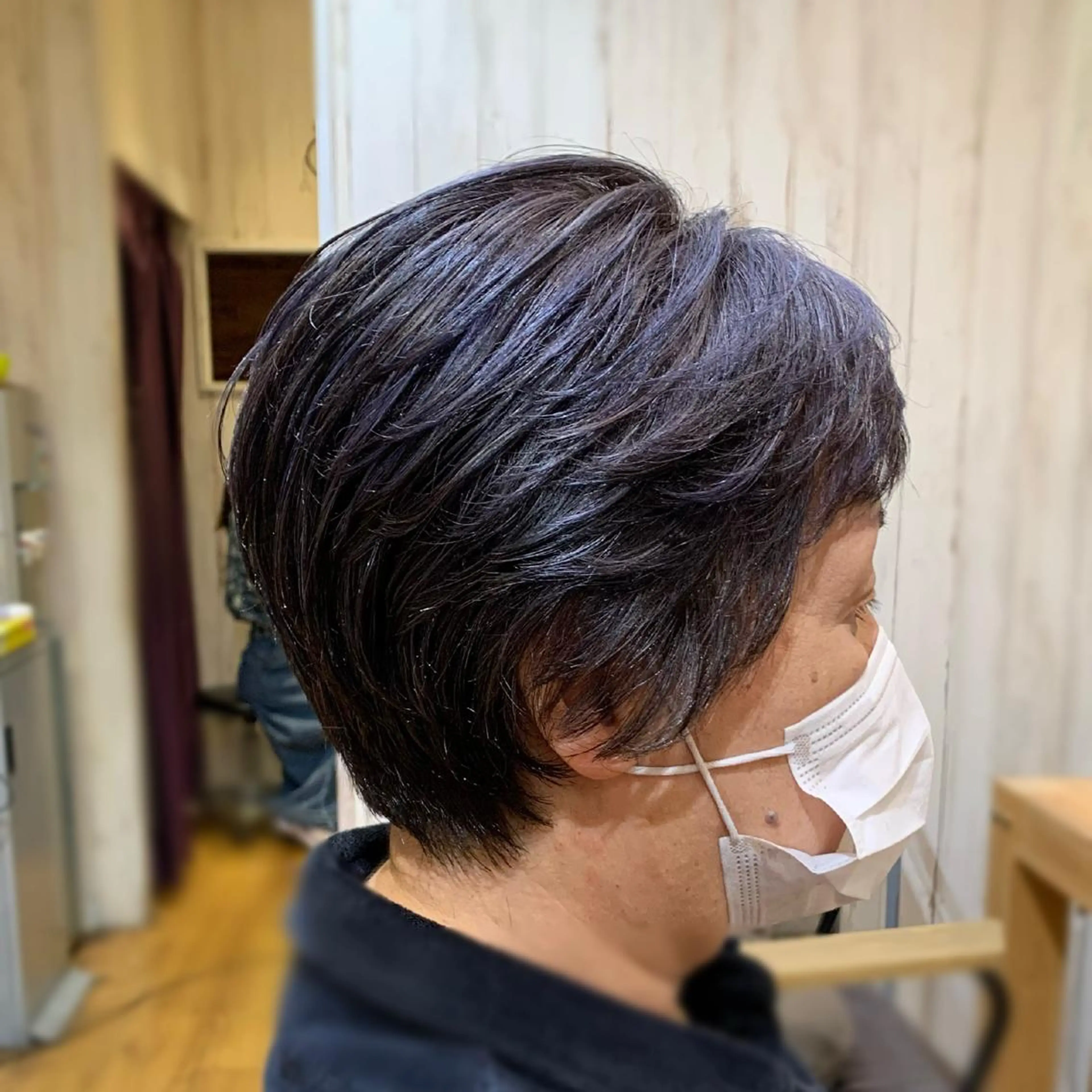 ショート ショートボブ 丸みショート ベリーショート ボブ くびれヘア Halo 長居店 "ROKI"のヘアスタイル